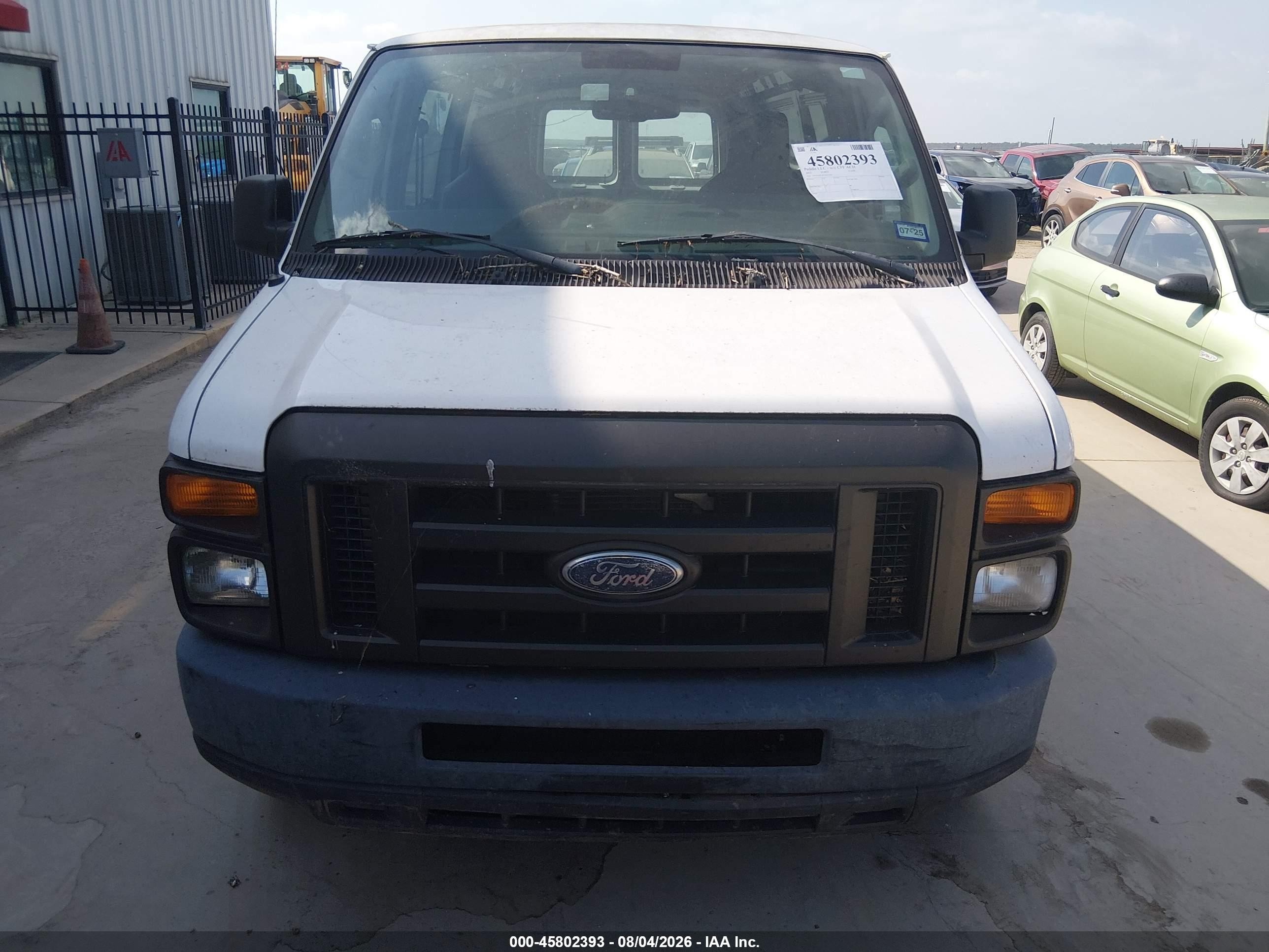 2012 Ford E-250 Commercial Белый vin: 1FTNS2EL9CDA53100