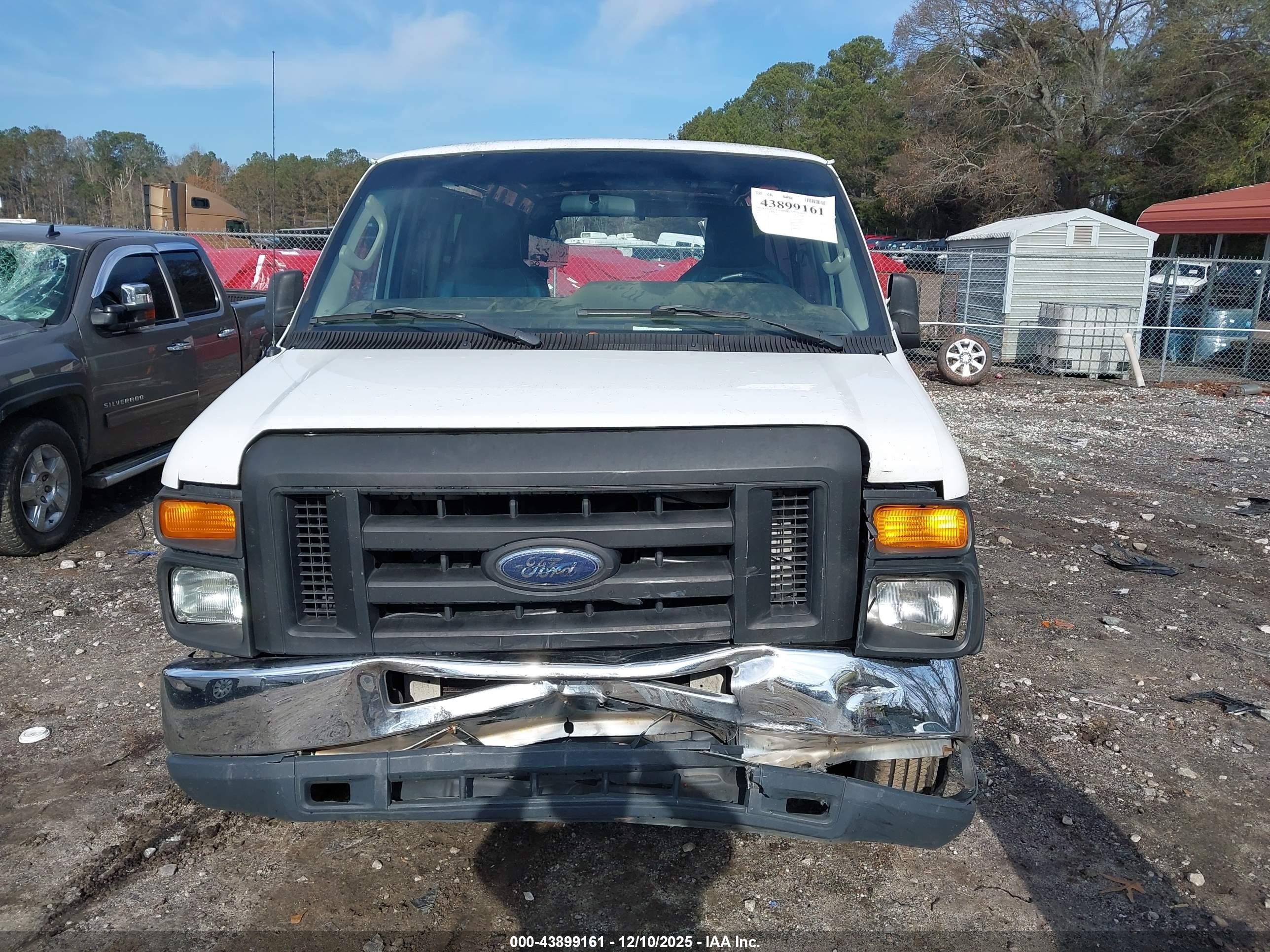 2010 Ford E-250 Commercial/recreational White vin: 1FTNS2ELXADA46699
