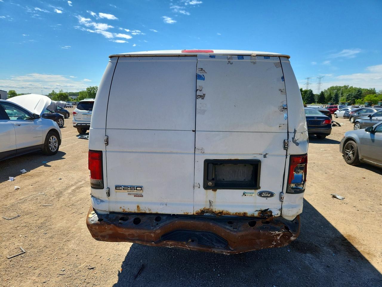 2013 Ford Econoline E250 Van White vin: 1FTNS2EW4DDB25235