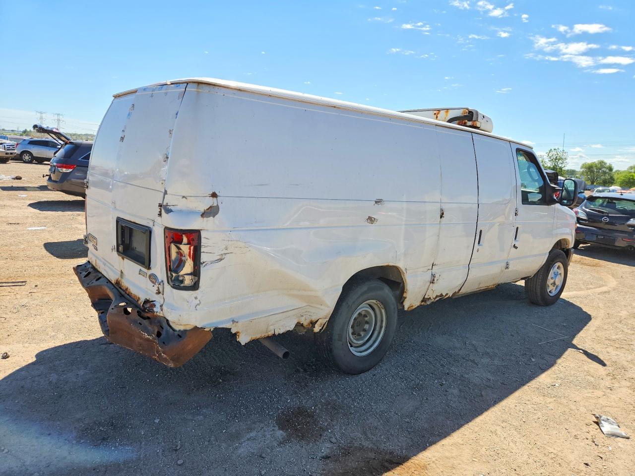 2013 Ford Econoline E250 Van White vin: 1FTNS2EW4DDB25235