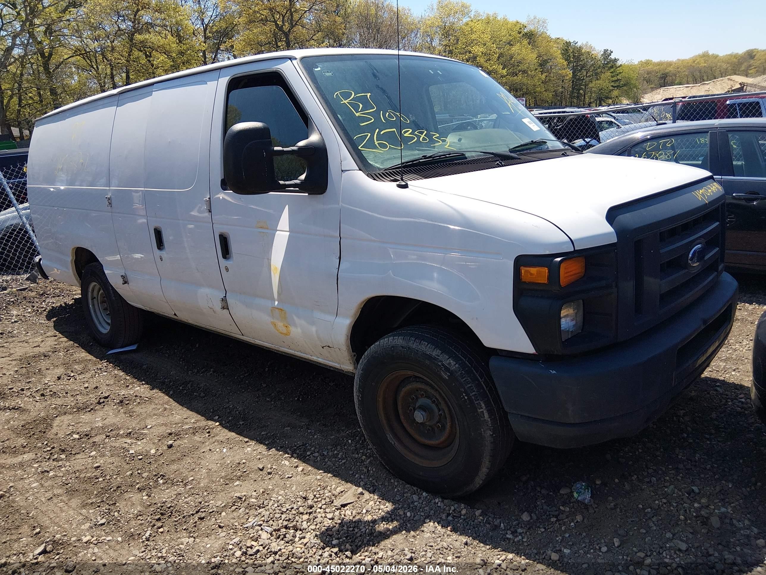 2013 Ford E-250 Commercial White vin: 1FTNS2EW4DDB29107