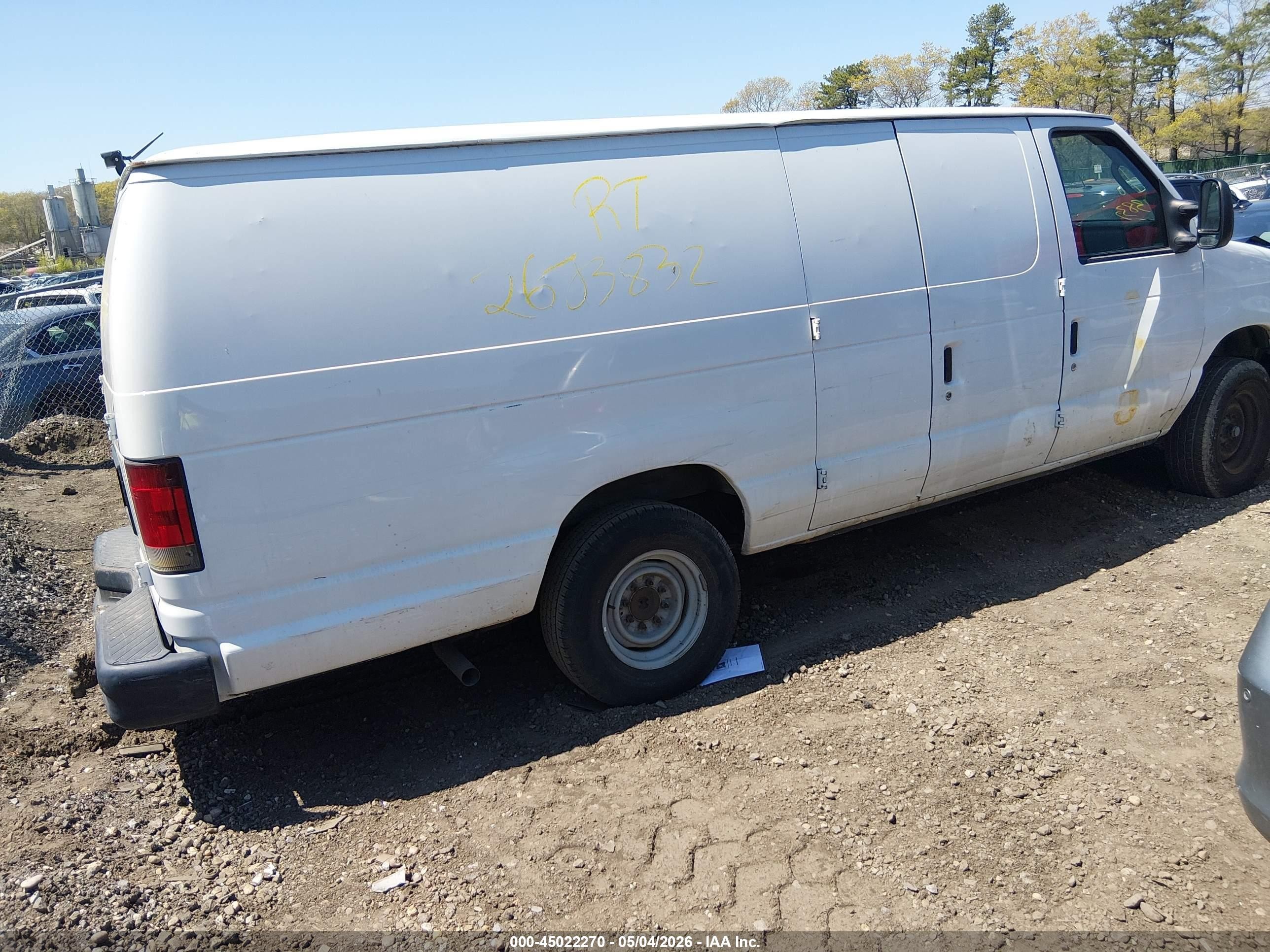 2013 Ford E-250 Commercial White vin: 1FTNS2EW4DDB29107