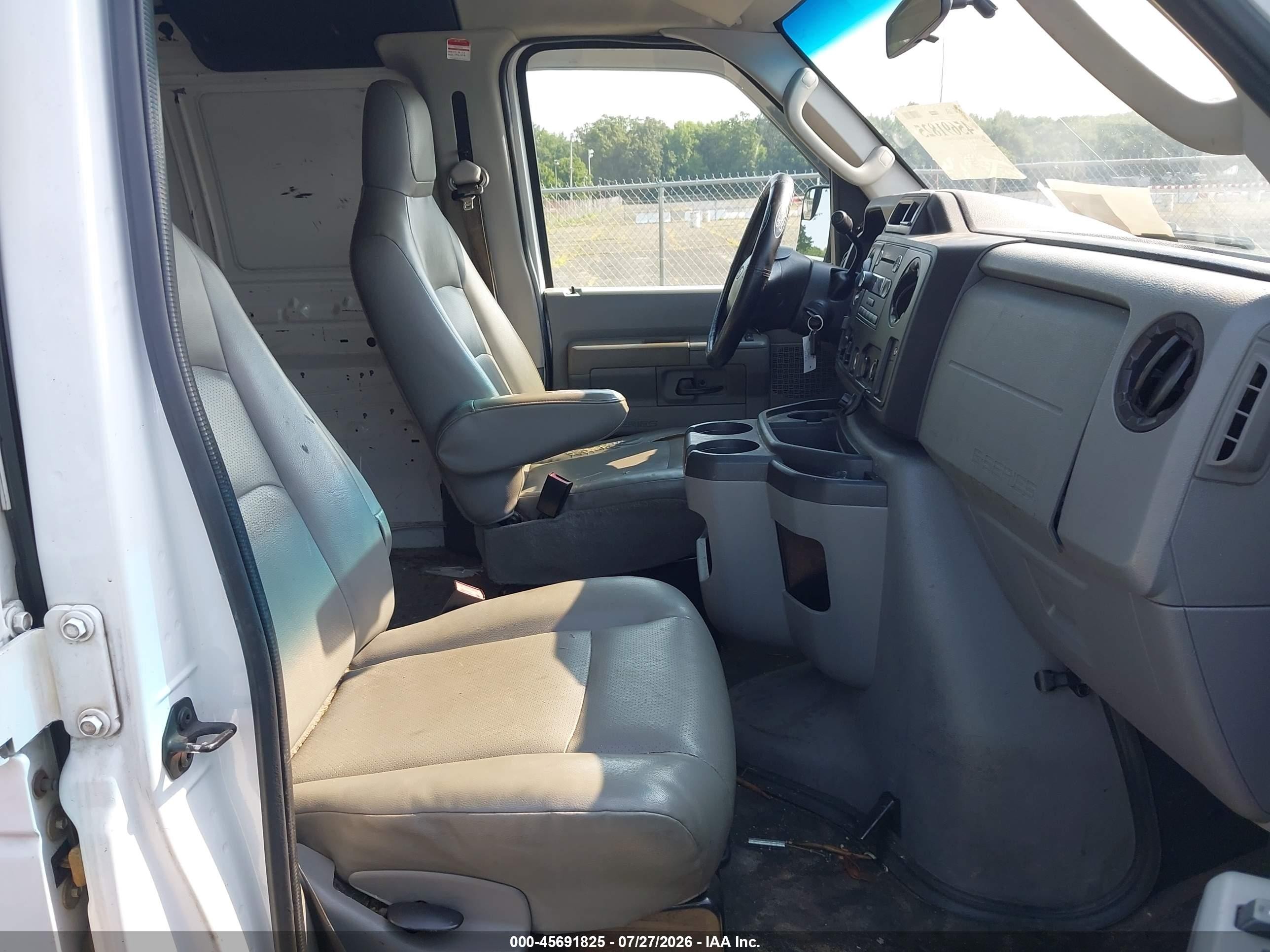 2012 Ford E-250 Commercial White vin: 1FTNS2EW5CDA35221