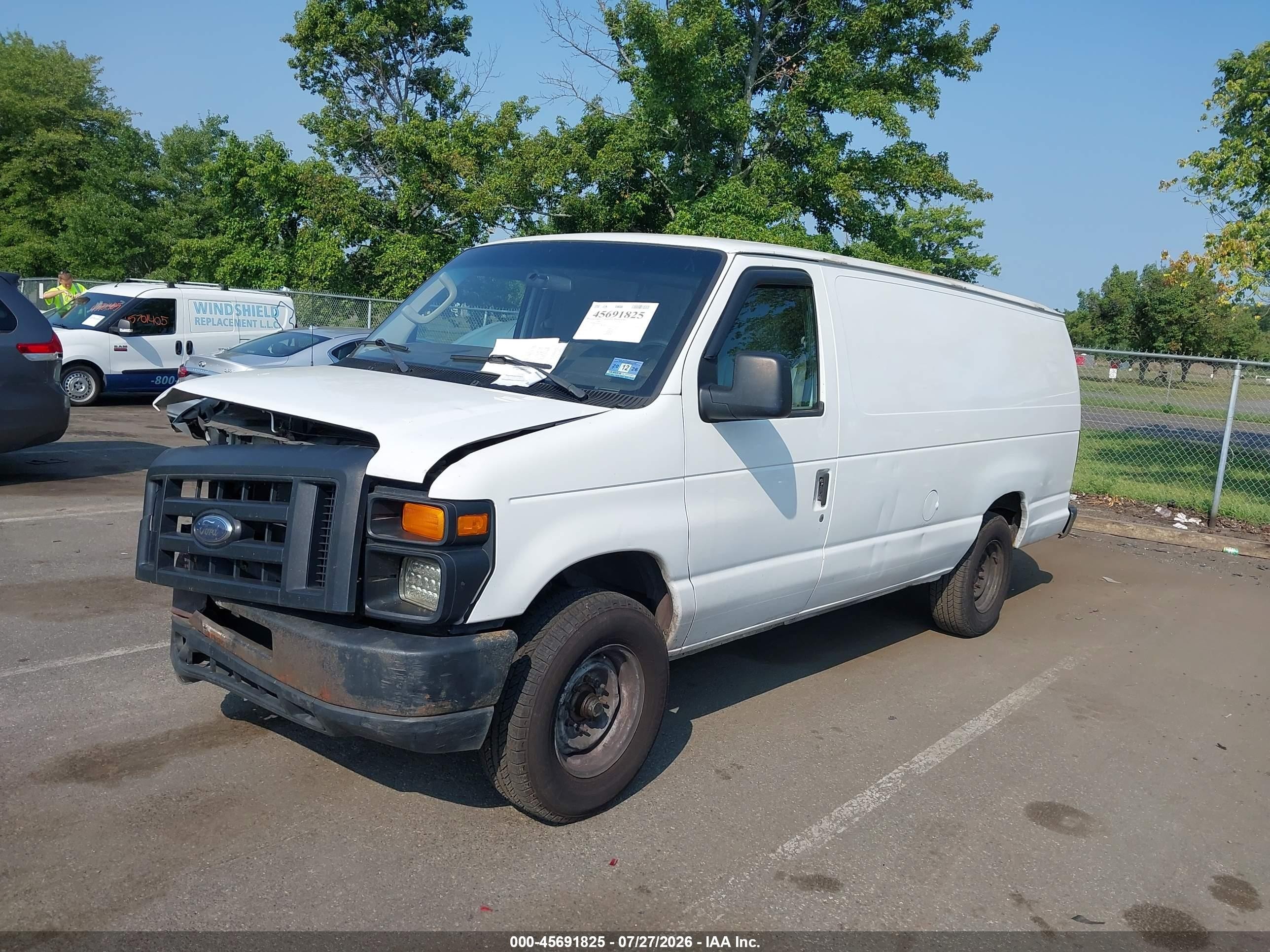 2012 Ford E-250 Commercial White vin: 1FTNS2EW5CDA35221