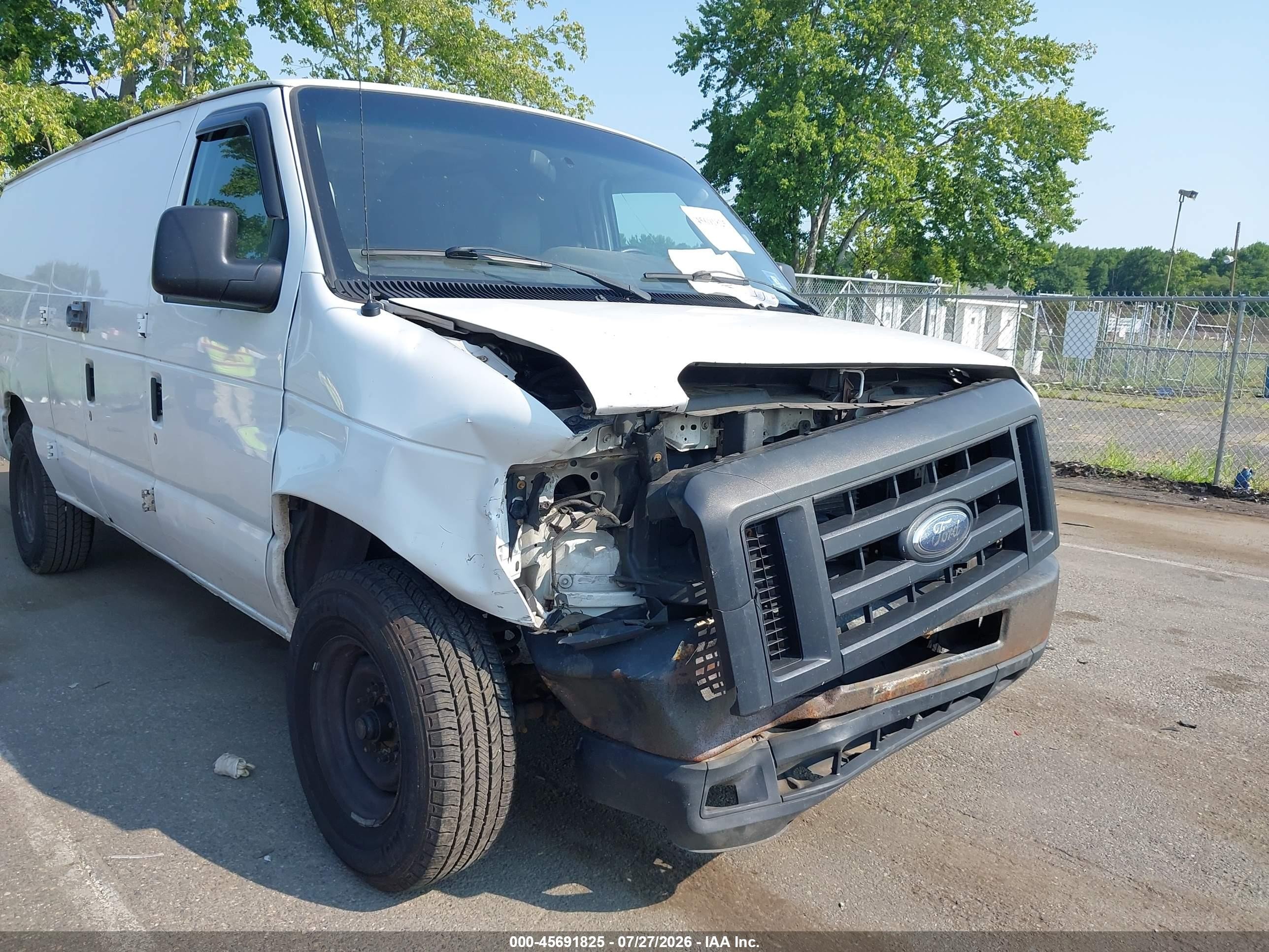 2012 Ford E-250 Commercial White vin: 1FTNS2EW5CDA35221