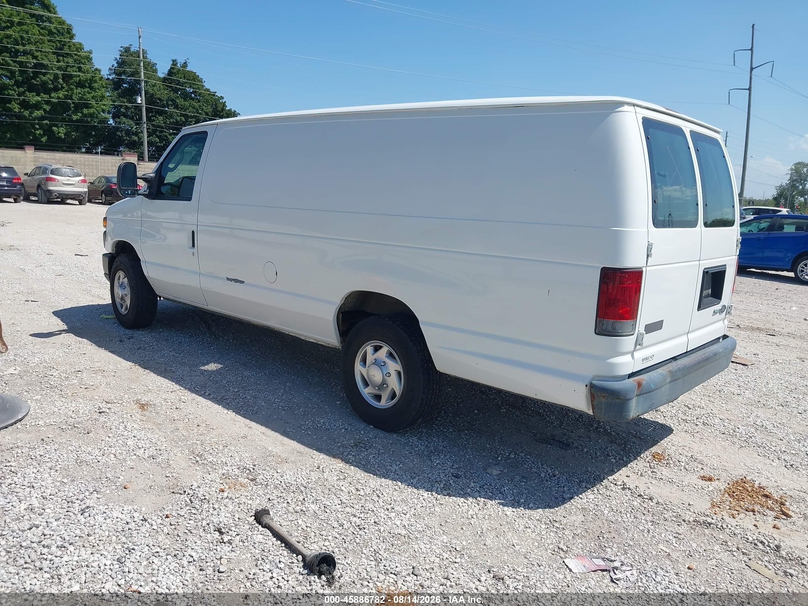 2010 Ford Econoline E250 Van White vin: 1FTNS2EW6ADA65003