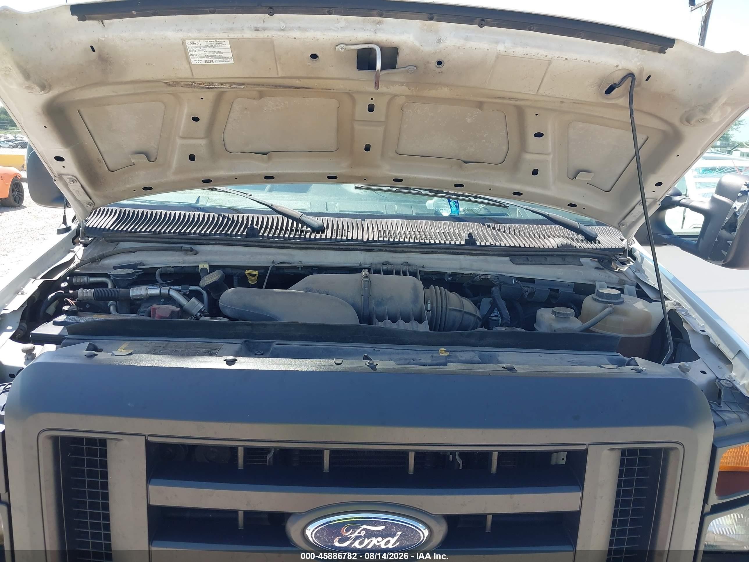 2010 Ford Econoline E250 Van White vin: 1FTNS2EW6ADA65003