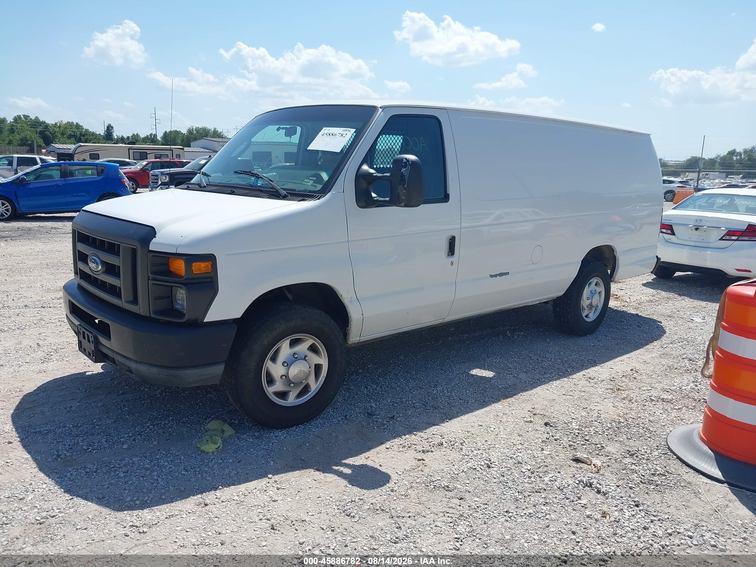 2010 Ford Econoline E250 Van White vin: 1FTNS2EW6ADA65003