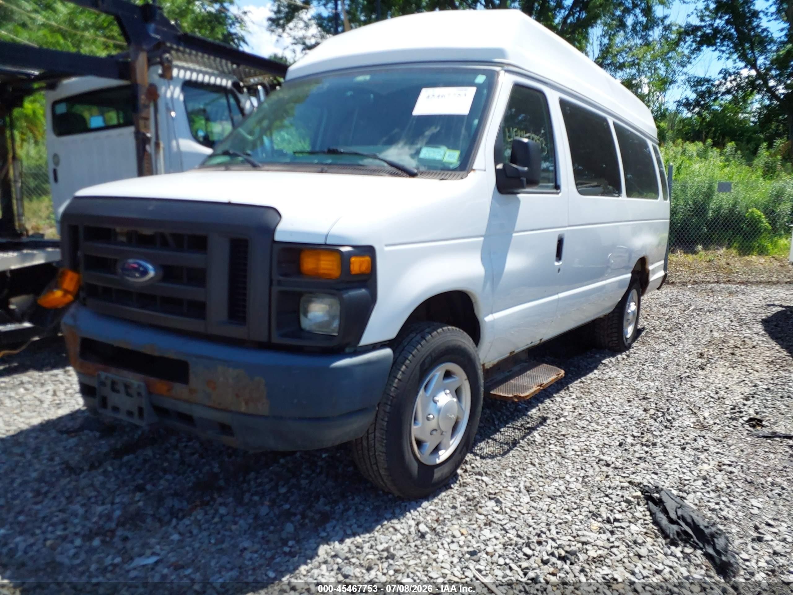 2012 Ford E-250 Commercial/recreational White vin: 1FTNS2EW6CDA47331