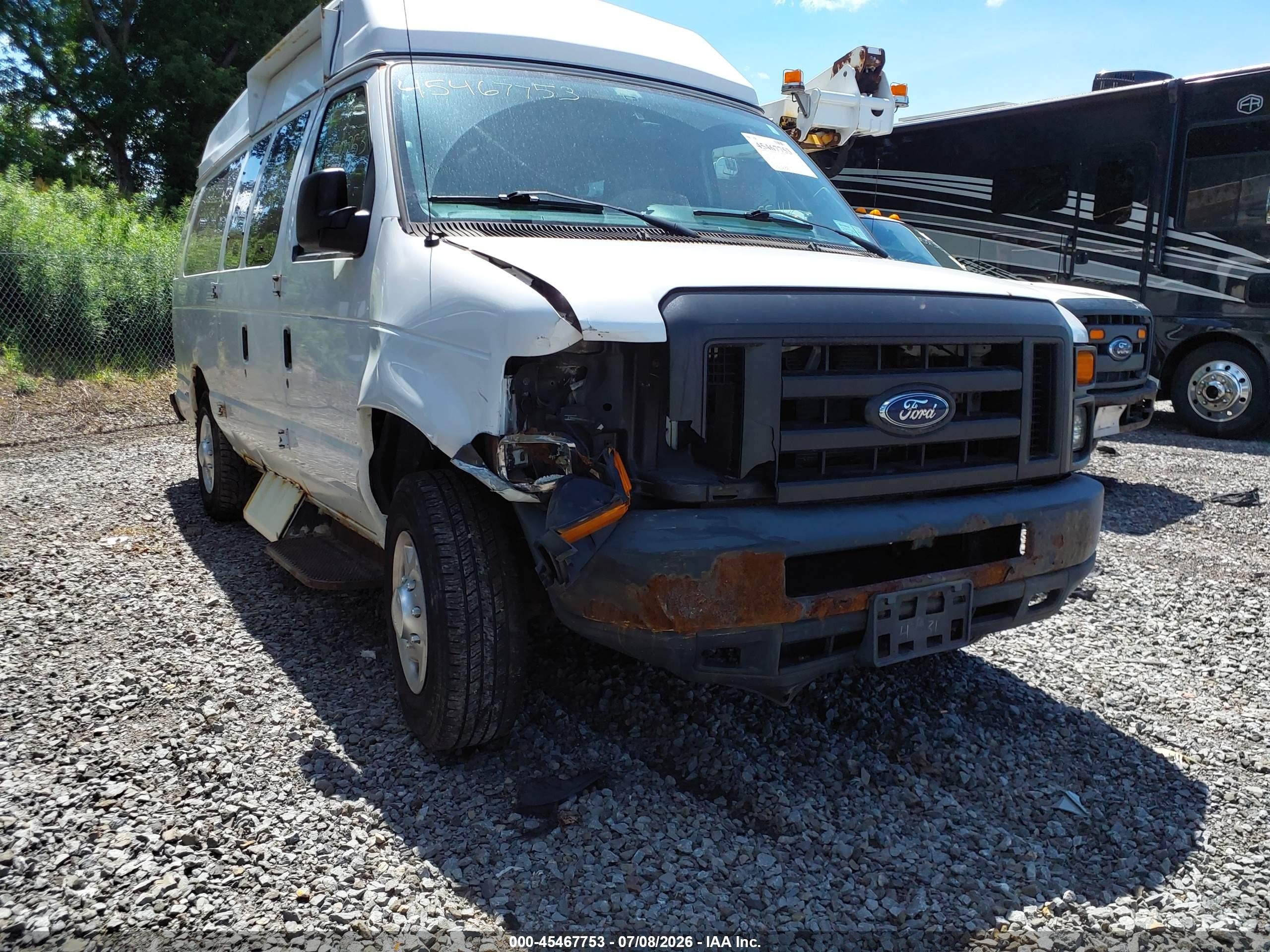 2012 Ford E-250 Commercial/recreational Белый vin: 1FTNS2EW6CDA47331