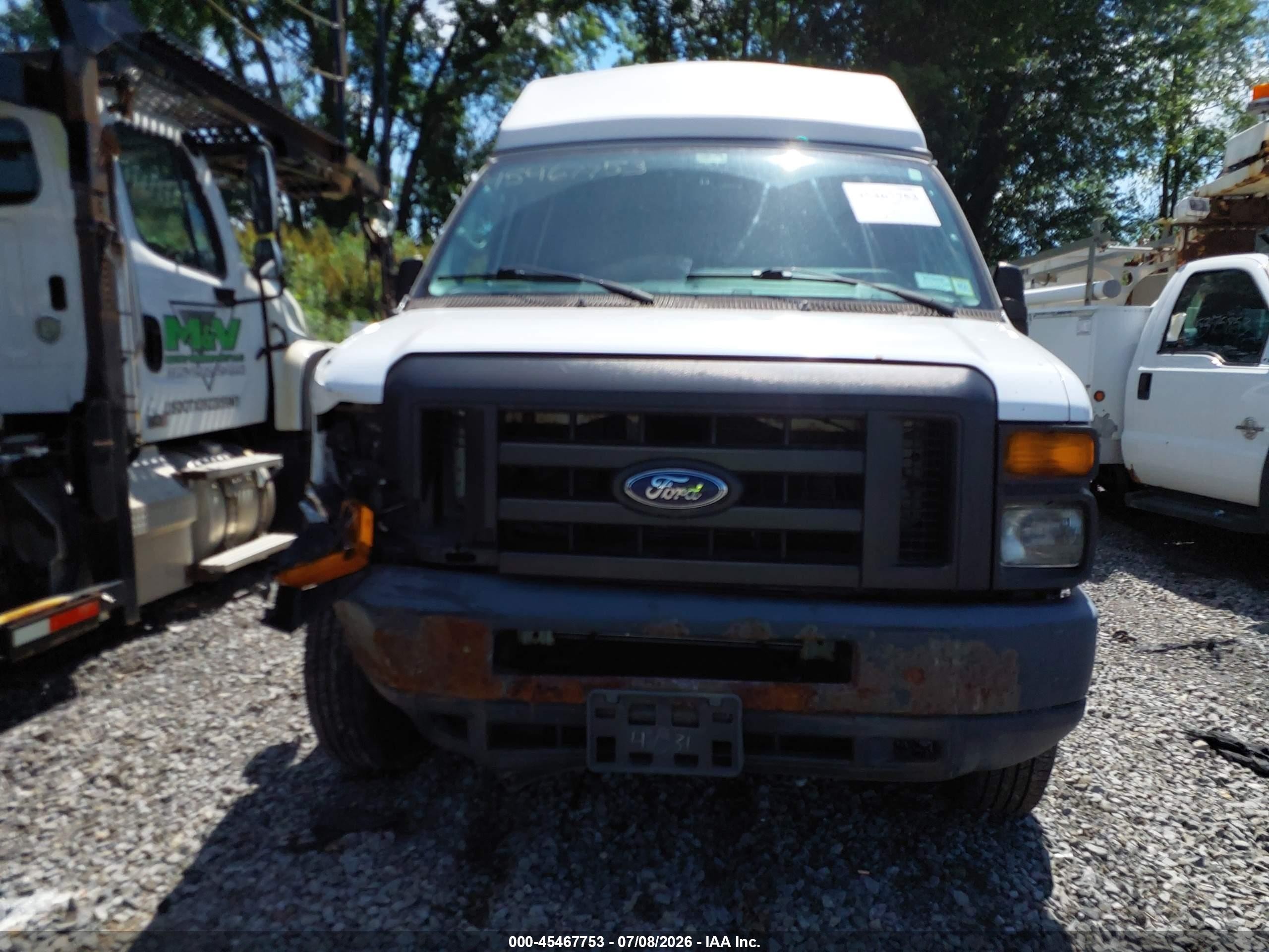 2012 Ford E-250 Commercial/recreational White vin: 1FTNS2EW6CDA47331