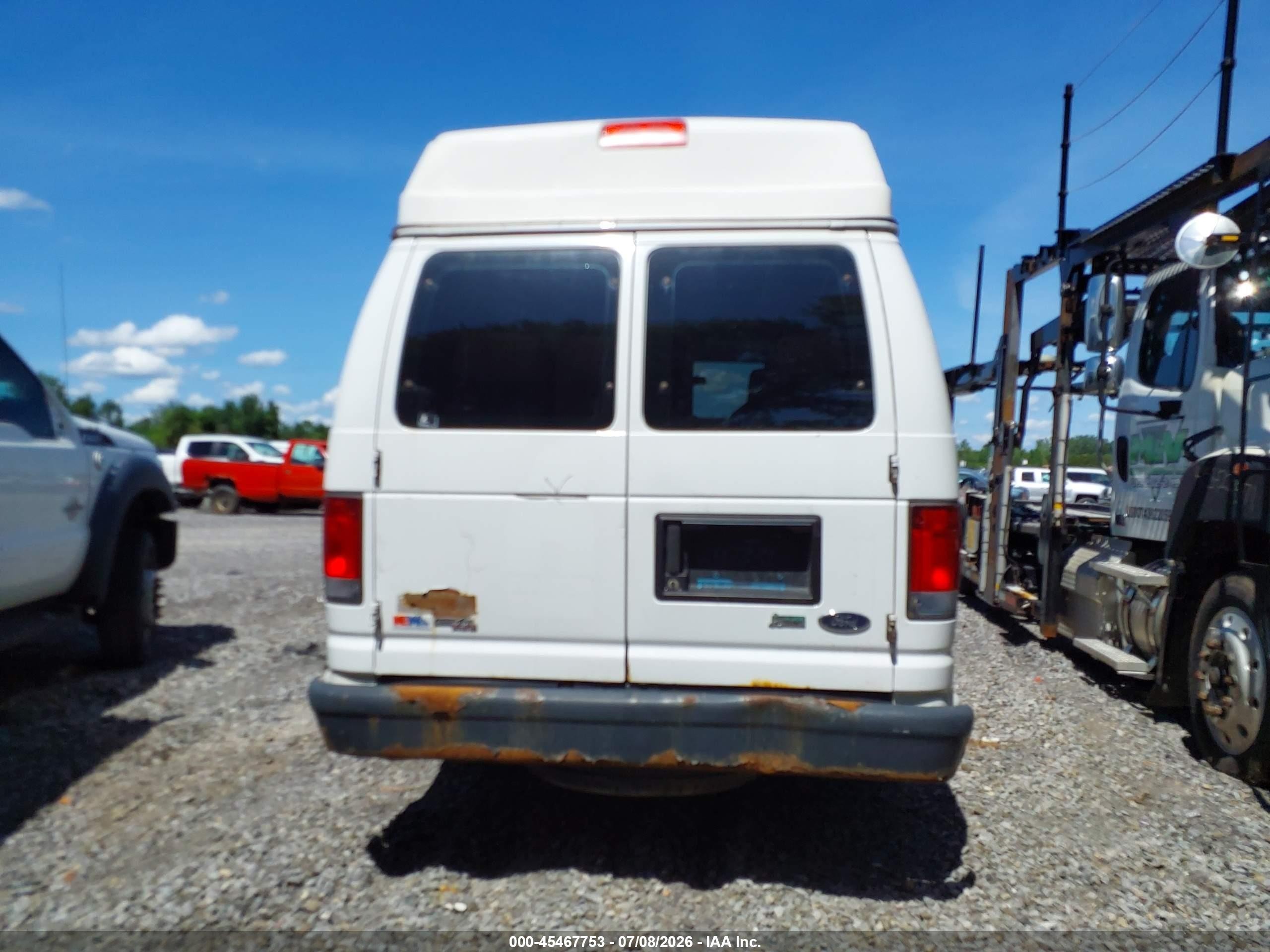 2012 Ford E-250 Commercial/recreational White vin: 1FTNS2EW6CDA47331