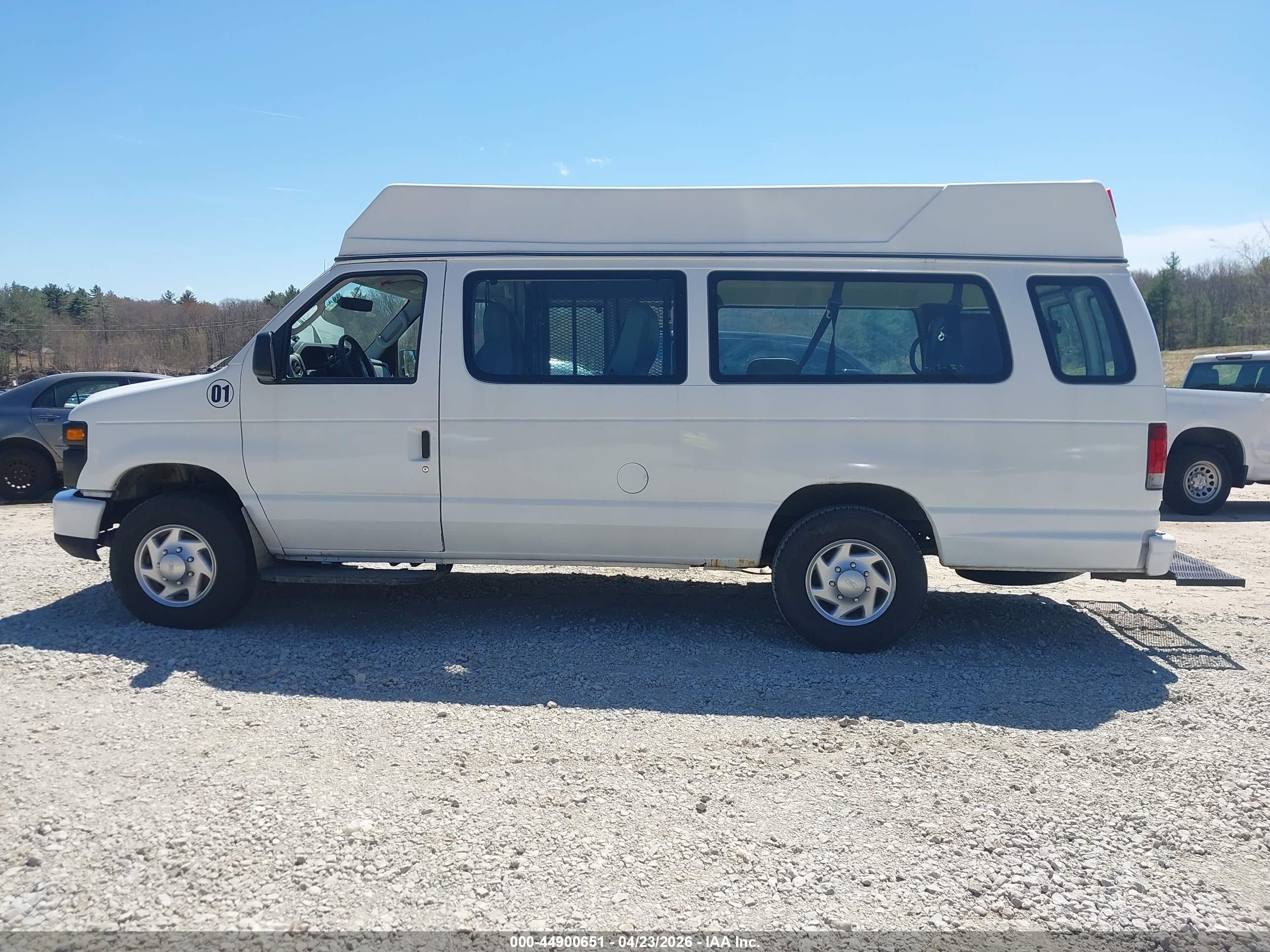 2012 Ford E-250 Commercial White vin: 1FTNS2EW8CDA86616