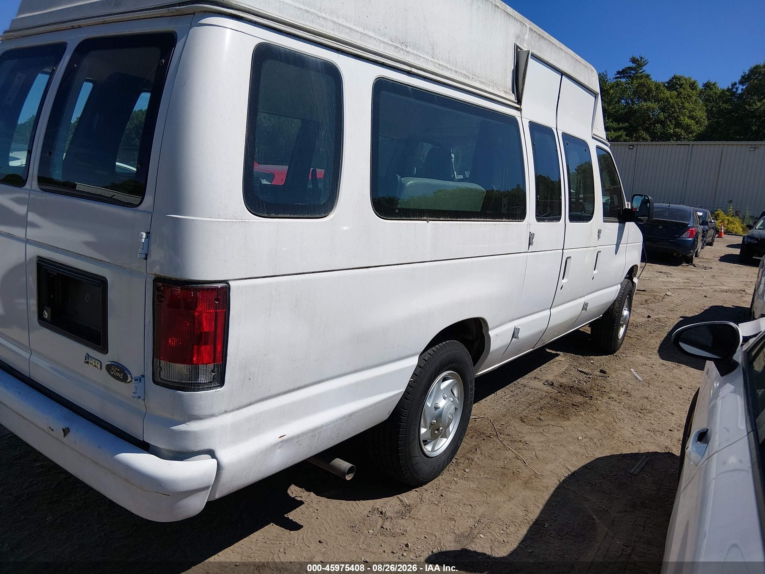 2014 Ford E-250 Commercial White vin: 1FTNS2EW8EDB19407