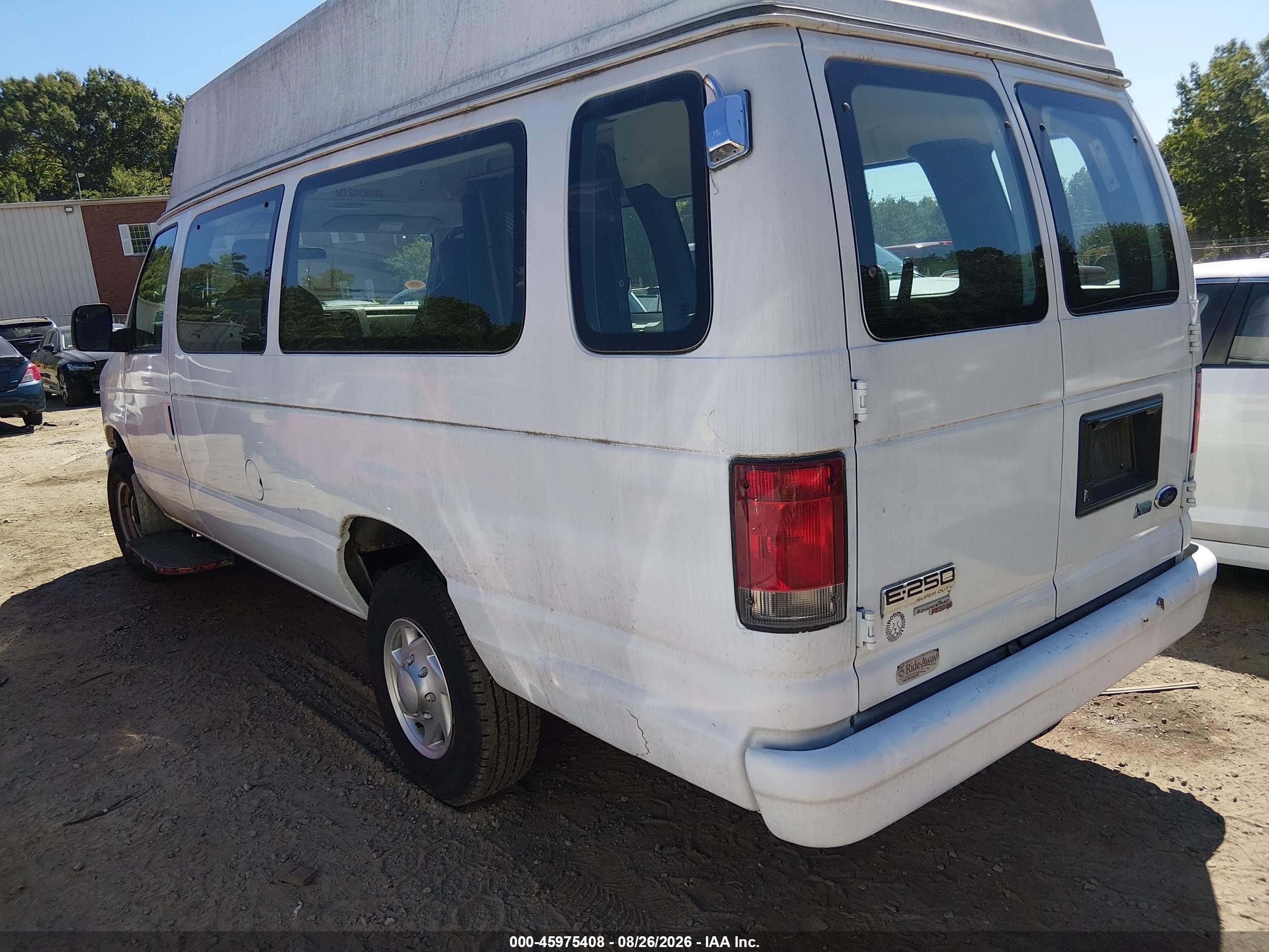 2014 Ford E-250 Commercial White vin: 1FTNS2EW8EDB19407