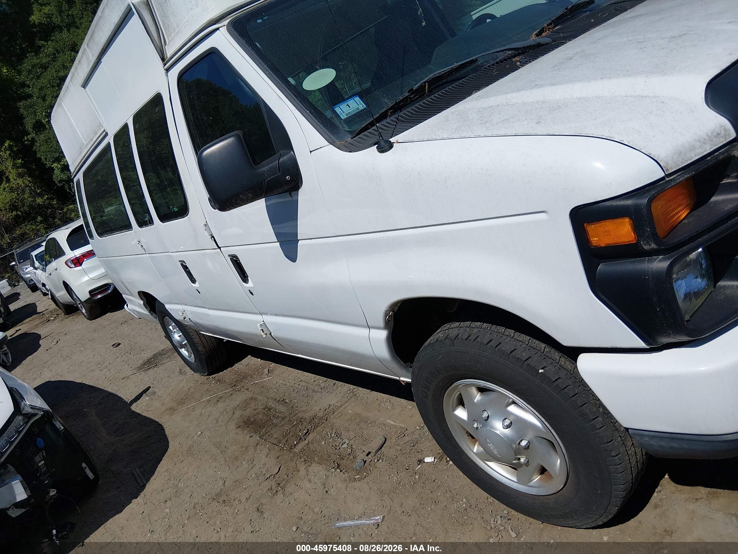2014 Ford E-250 Commercial White vin: 1FTNS2EW8EDB19407