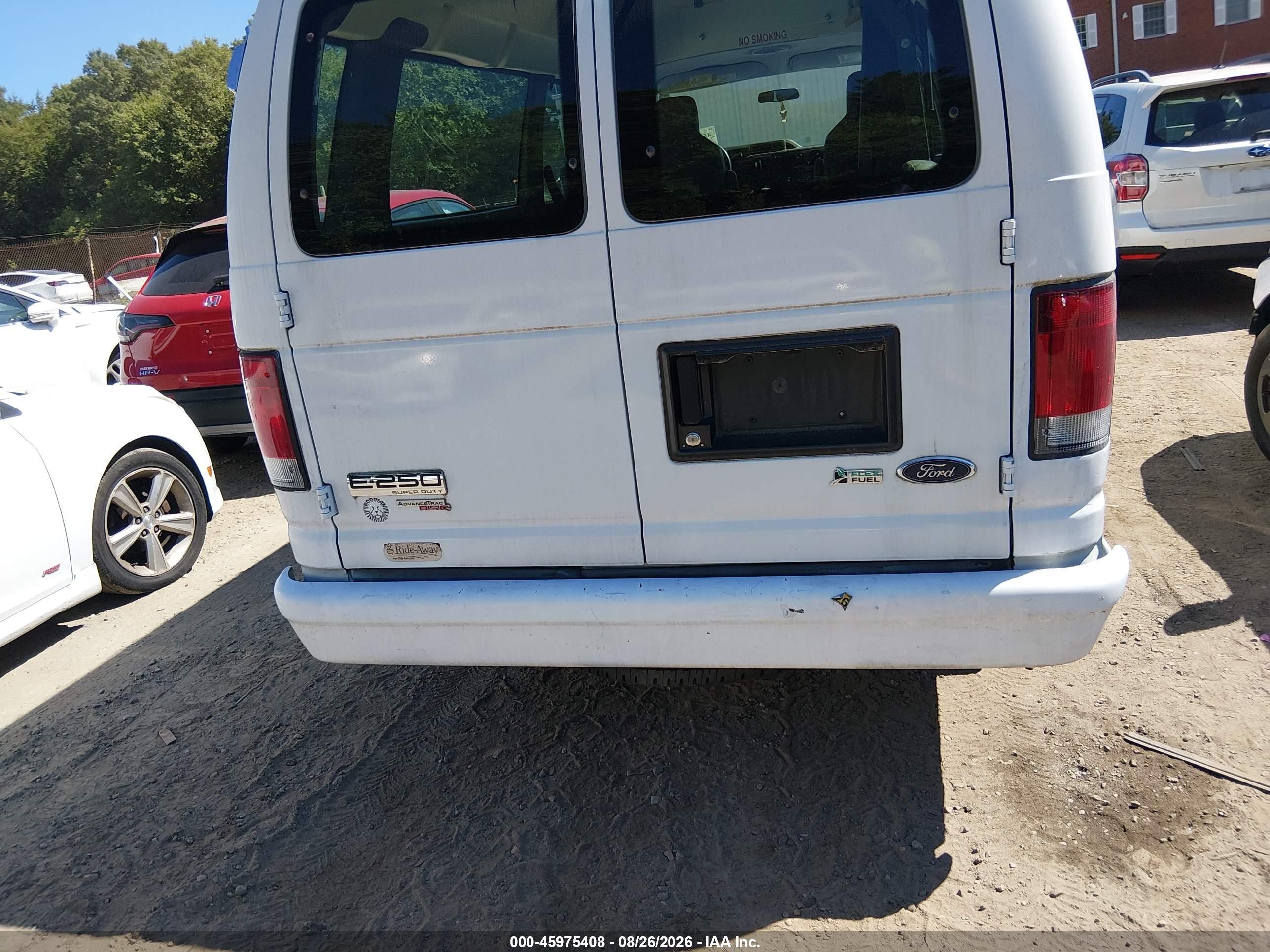 2014 Ford E-250 Commercial White vin: 1FTNS2EW8EDB19407