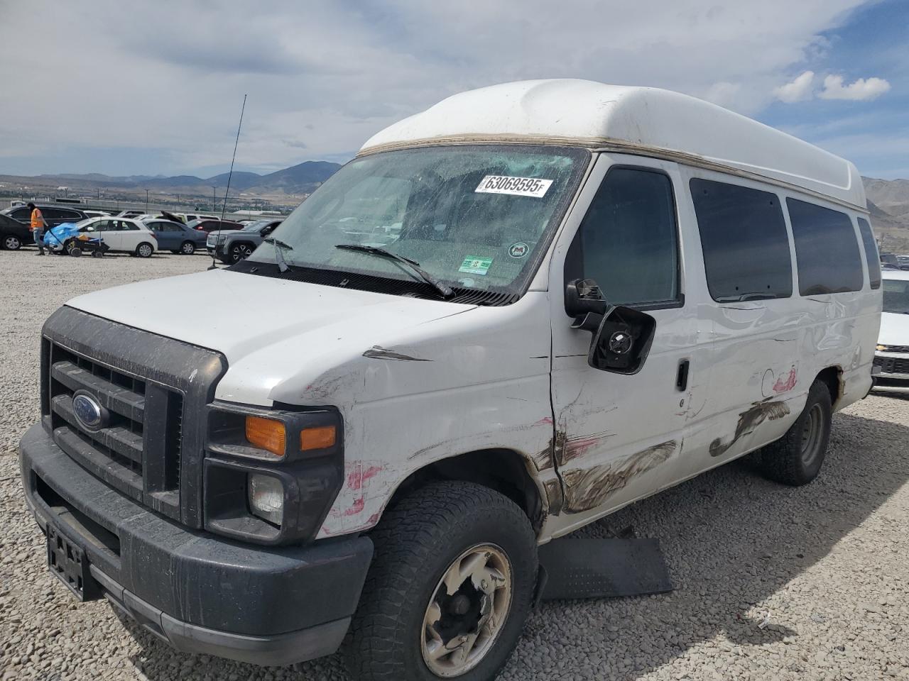 2010 Ford Econoline E250 Van White vin: 1FTNS2EW9ADA86394