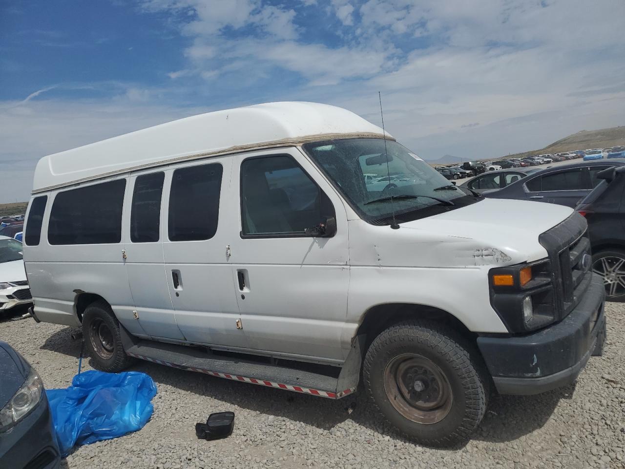 2010 Ford Econoline E250 Van White vin: 1FTNS2EW9ADA86394