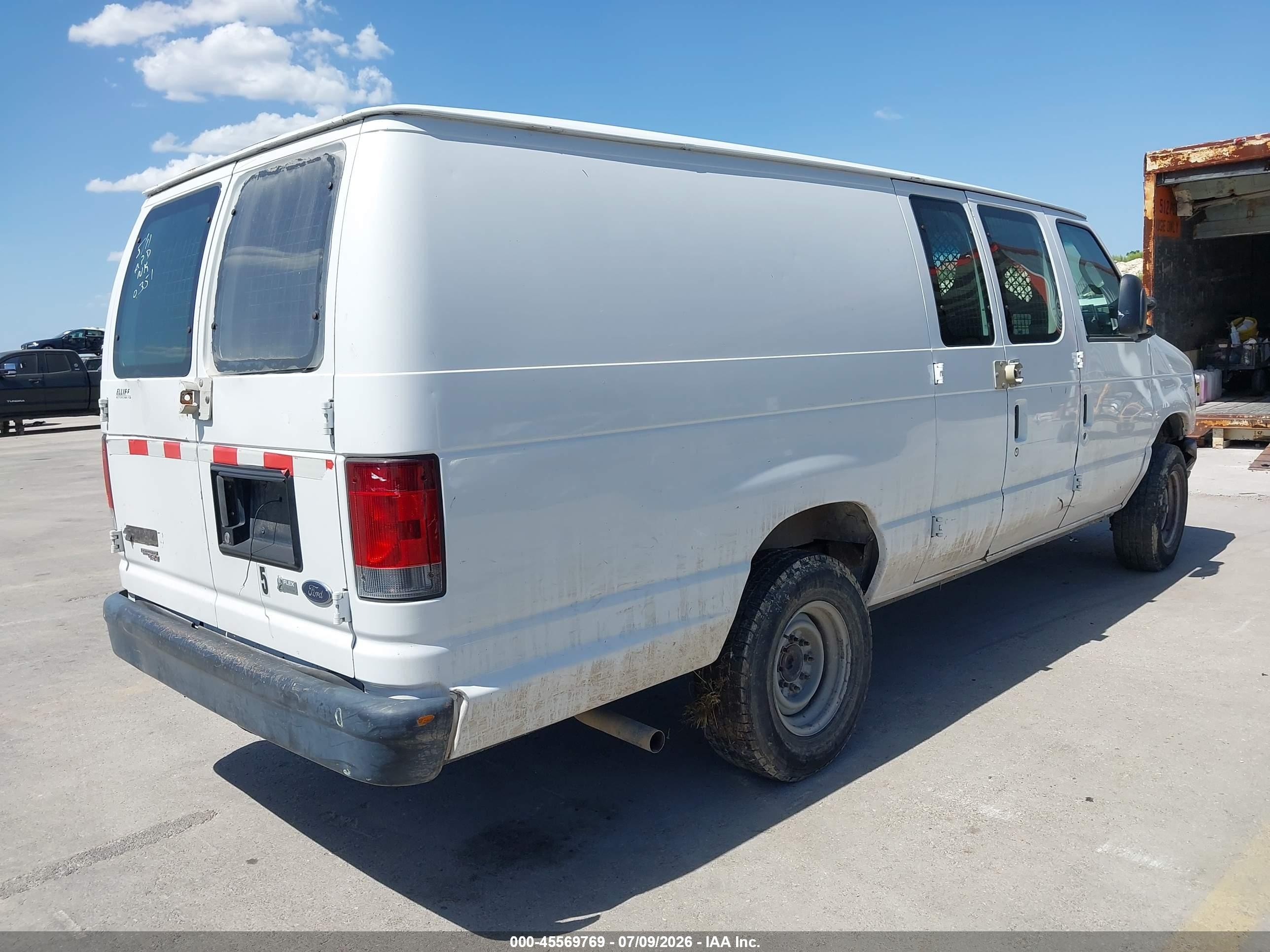 2011 Ford E-250 Commercial White vin: 1FTNS2EW9BDA90351