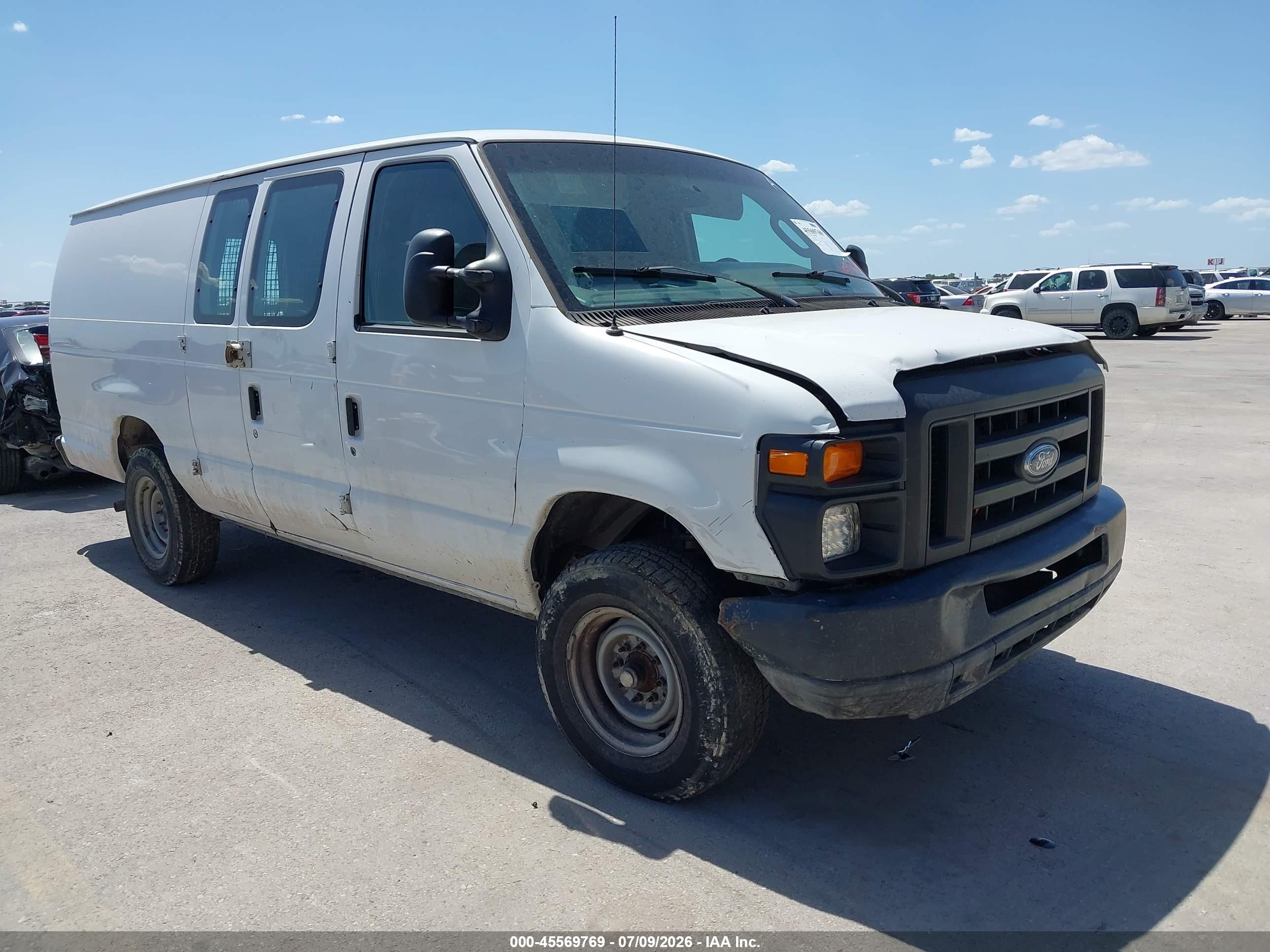 2011 Ford E-250 Commercial White vin: 1FTNS2EW9BDA90351