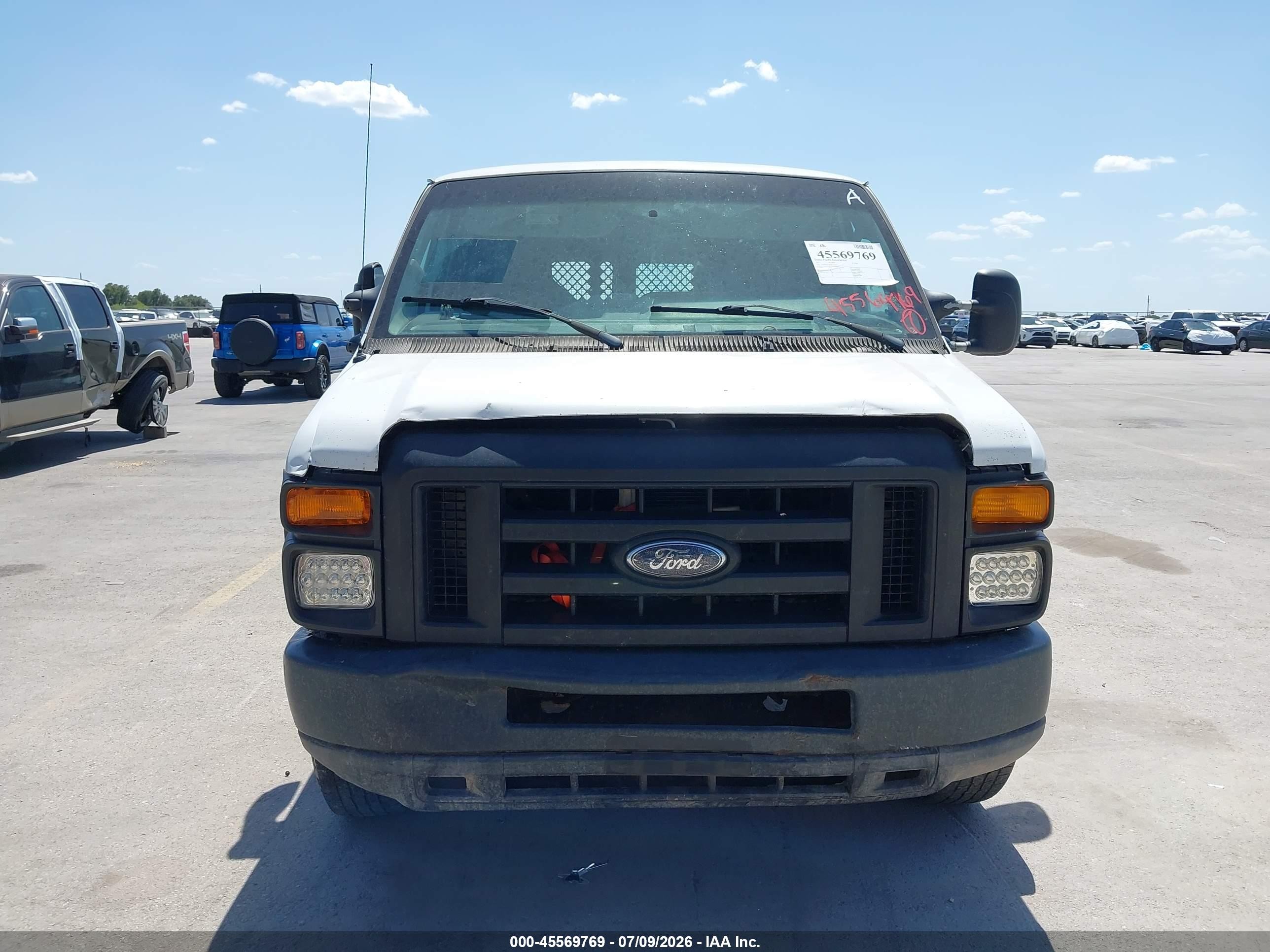 2011 Ford E-250 Commercial White vin: 1FTNS2EW9BDA90351