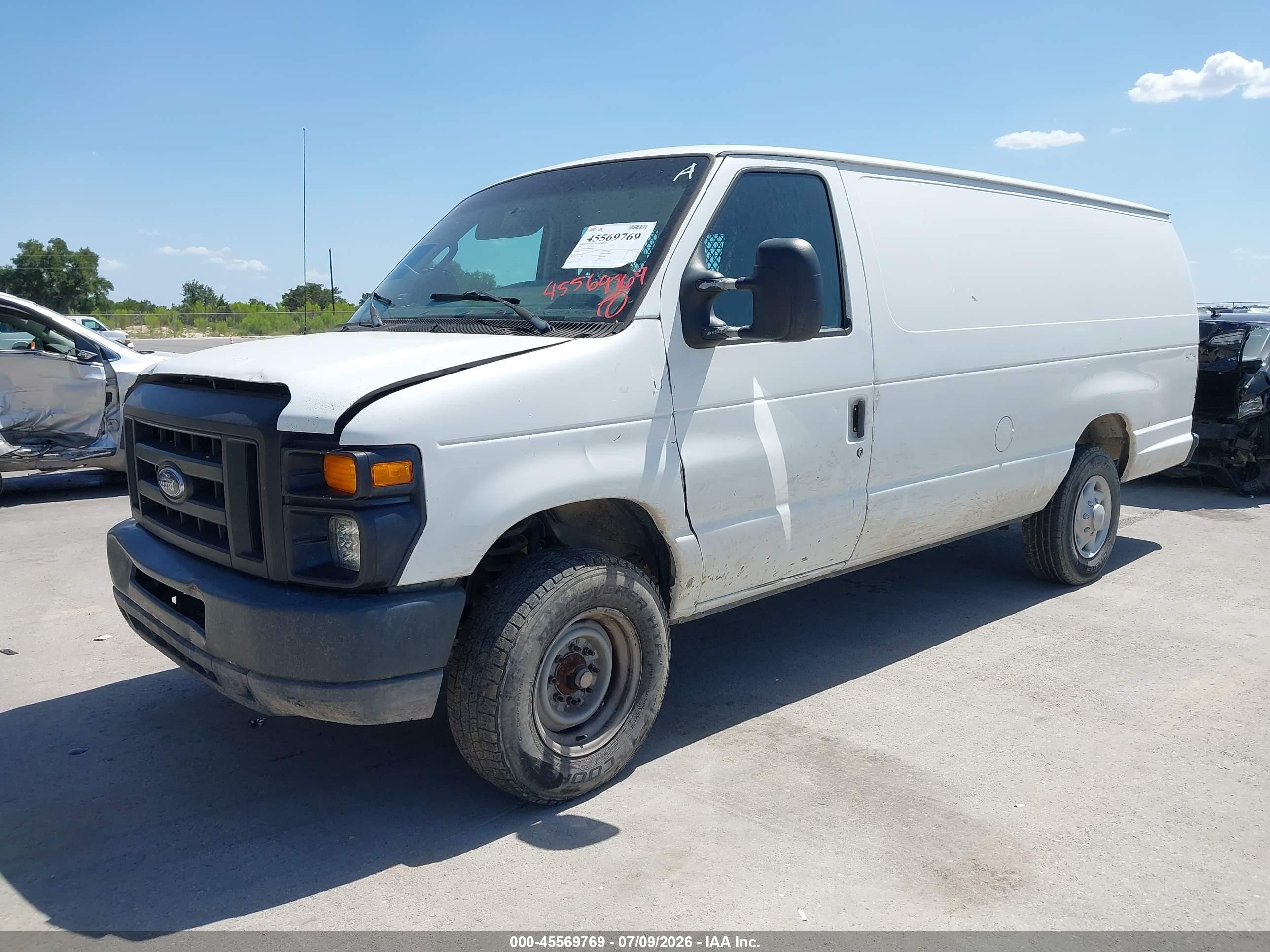 2011 Ford E-250 Commercial White vin: 1FTNS2EW9BDA90351
