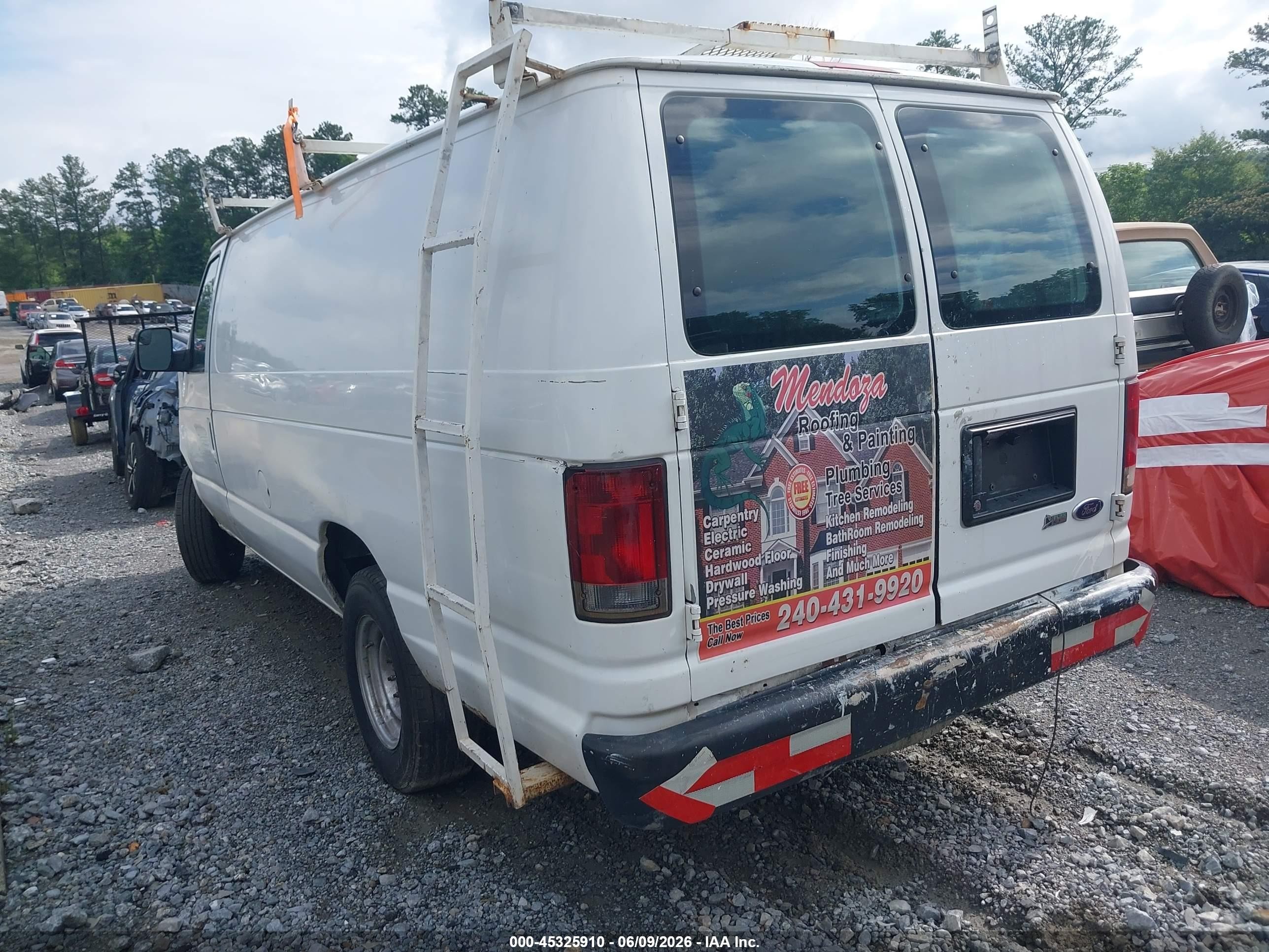 2012 Ford E-250 Commercial White vin: 1FTNS2EW9CDA04537