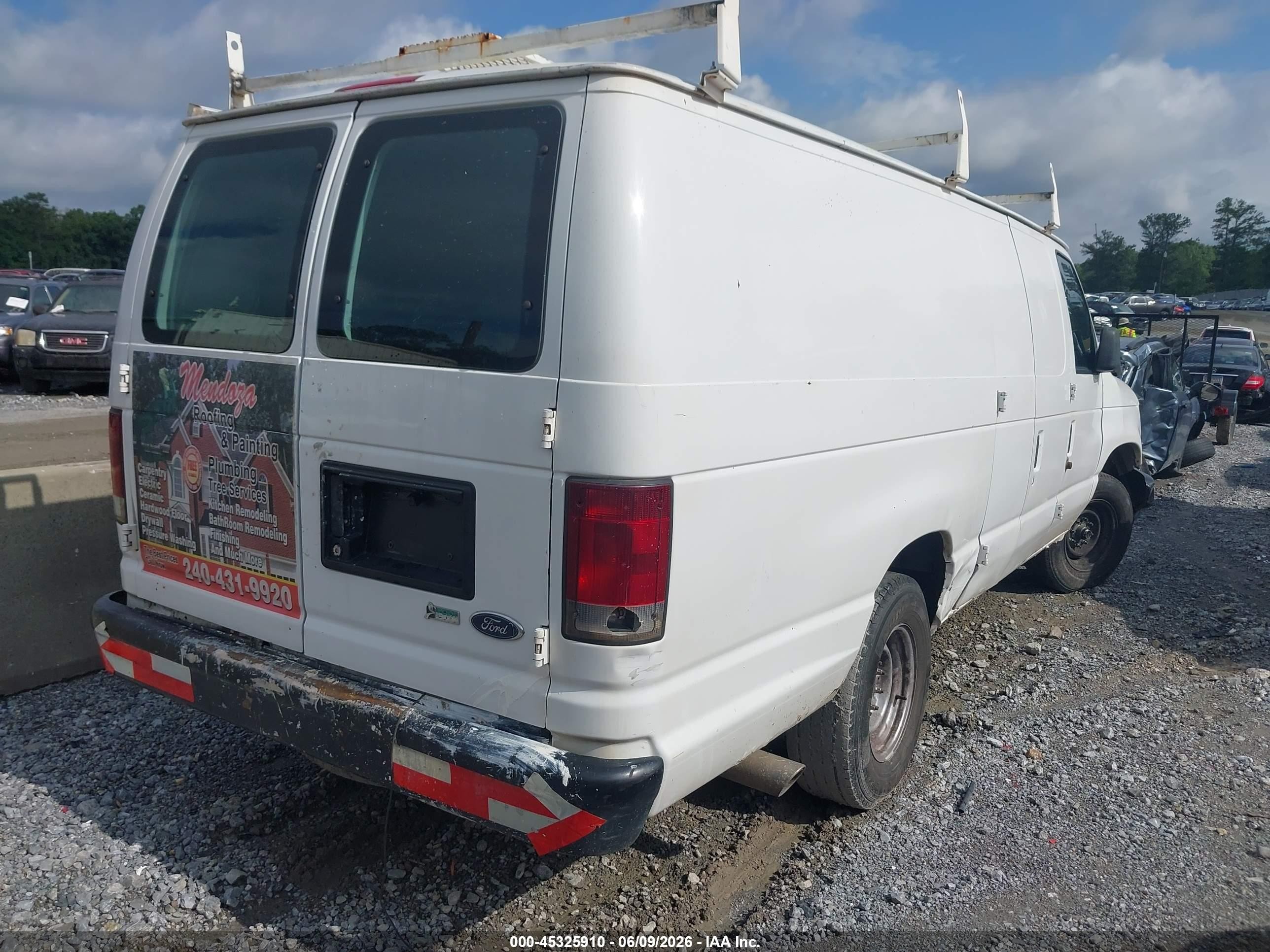2012 Ford E-250 Commercial White vin: 1FTNS2EW9CDA04537