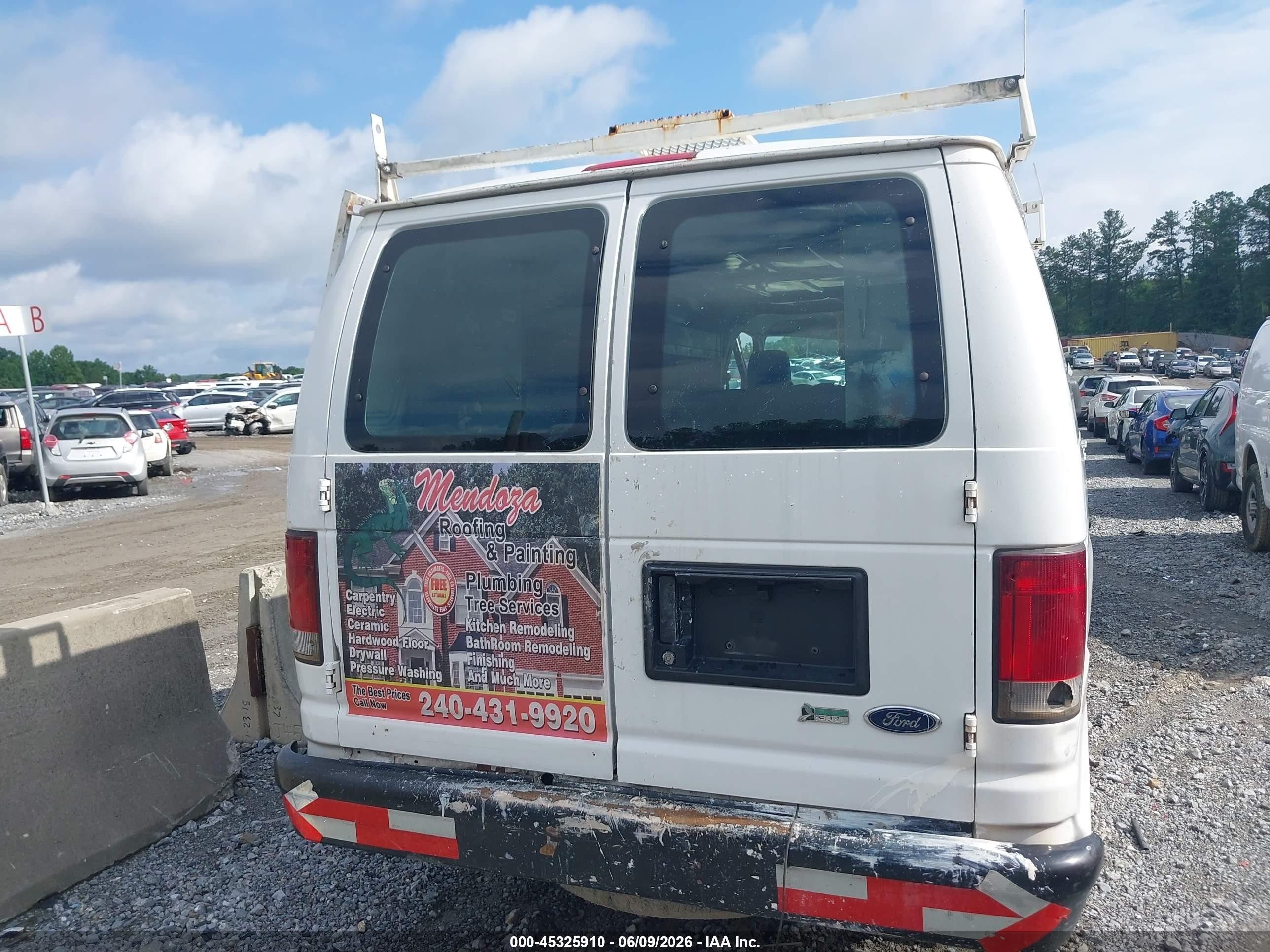 2012 Ford E-250 Commercial White vin: 1FTNS2EW9CDA04537