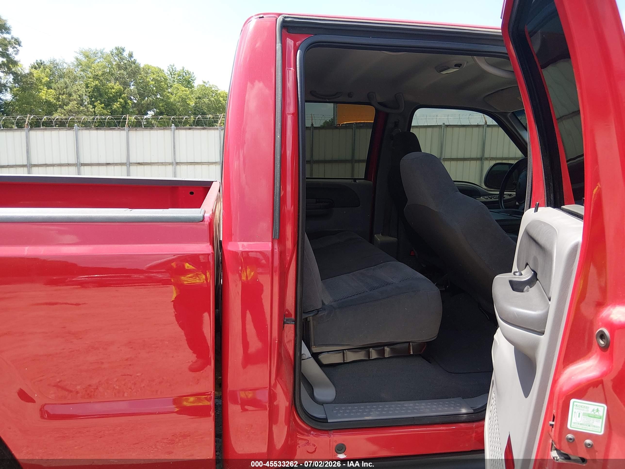 2002 Ford F-250 Lariat/xl/xlt Red vin: 1FTNW20F12EB26457