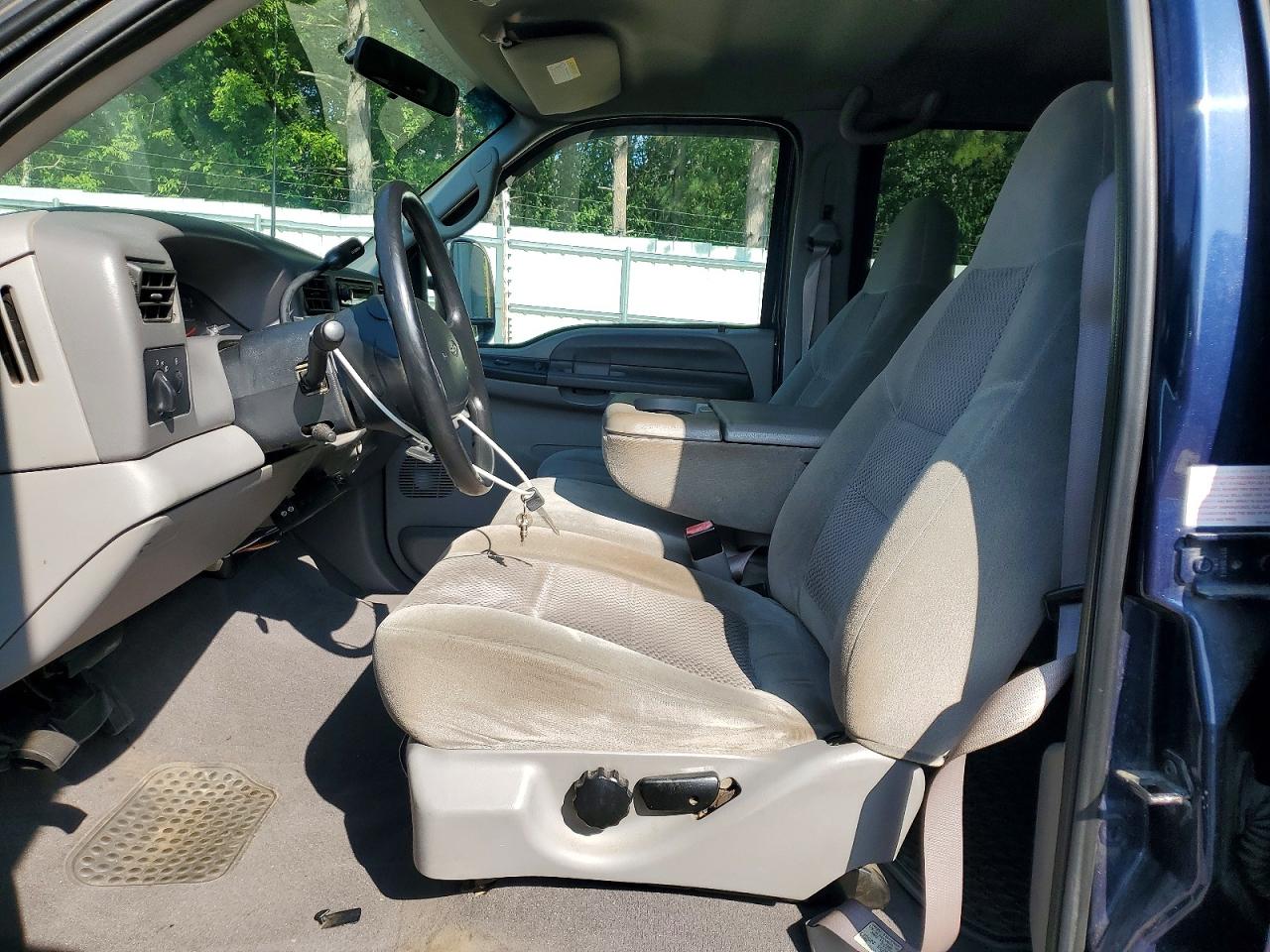 2001 Ford F250 Super Duty Blue vin: 1FTNW20F21ED60847