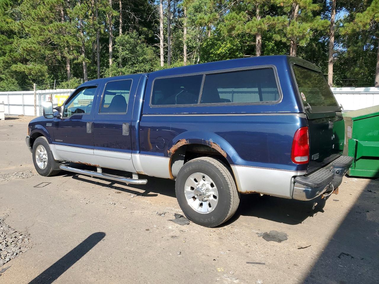 2001 Ford F250 Super Duty Blue vin: 1FTNW20F21ED60847