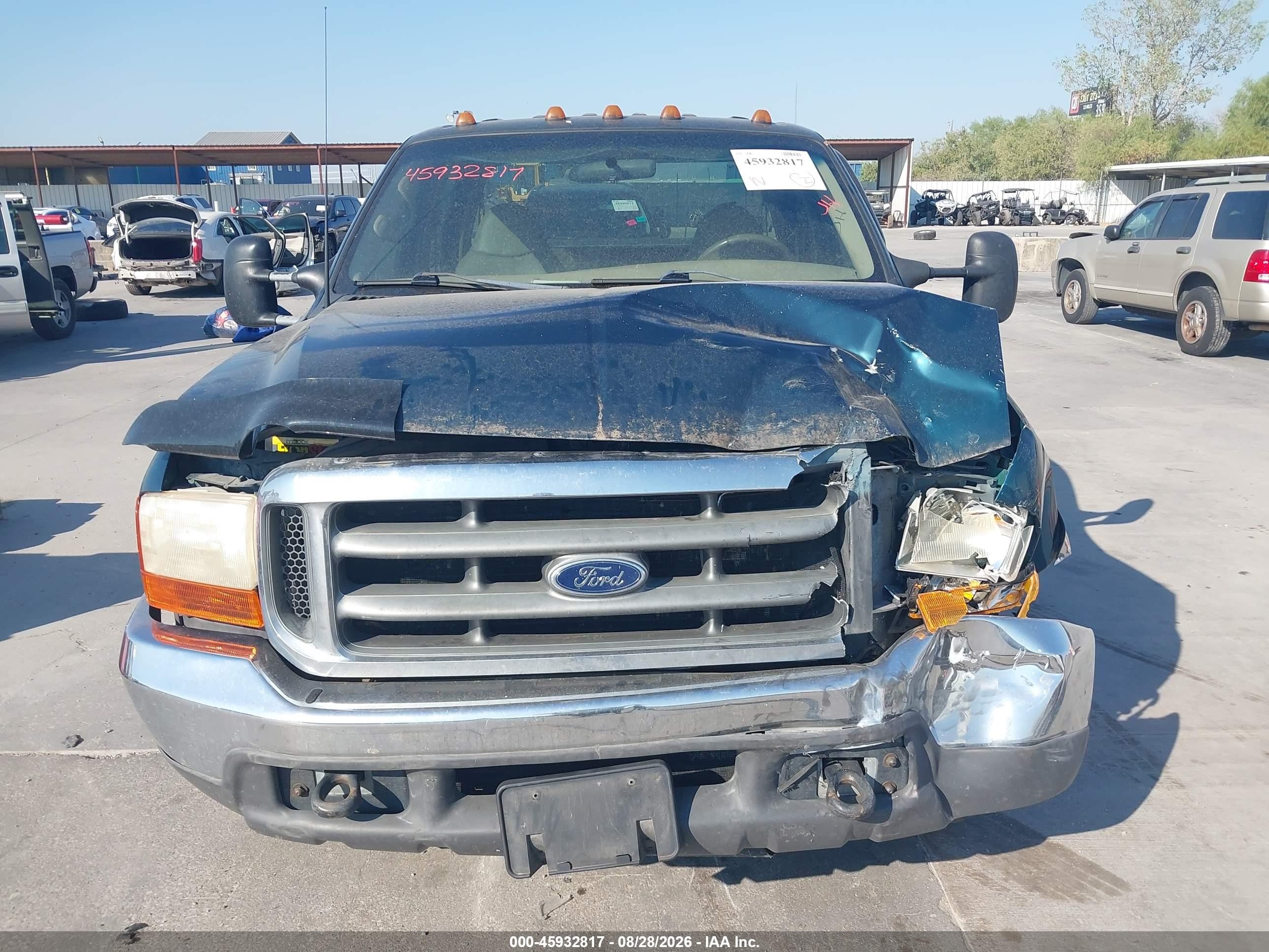1999 Ford F-250 Lariat/xl/xlt Teal vin: 1FTNW20F2XEB70927