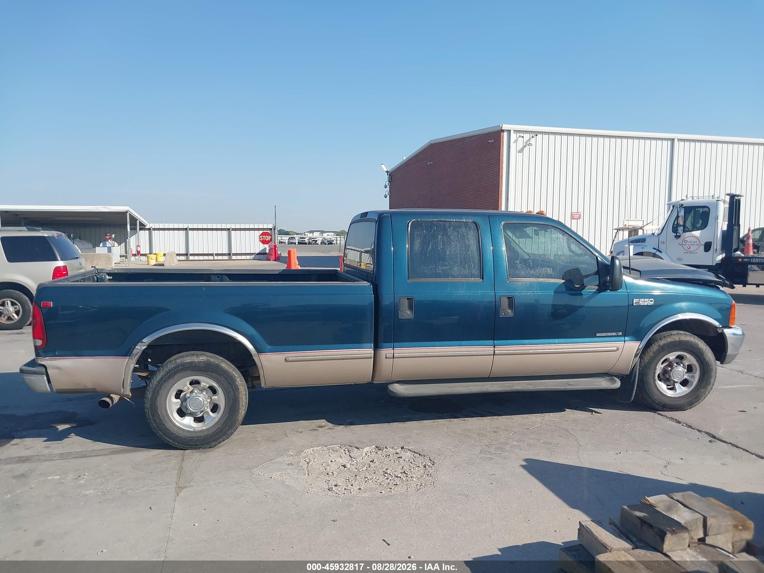 1999 Ford F-250 Lariat/xl/xlt Teal vin: 1FTNW20F2XEB70927