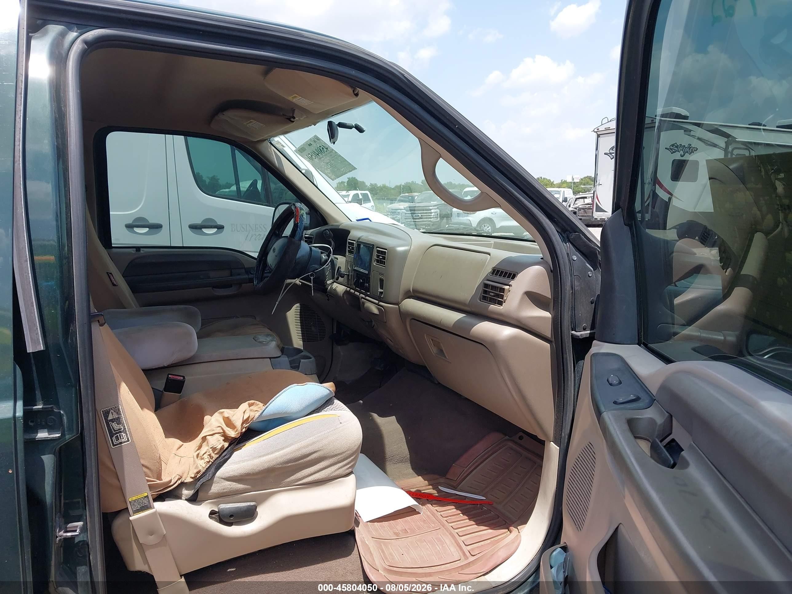 2001 Ford F-250 Lariat/xl/xlt Green vin: 1FTNW20F31ED56354