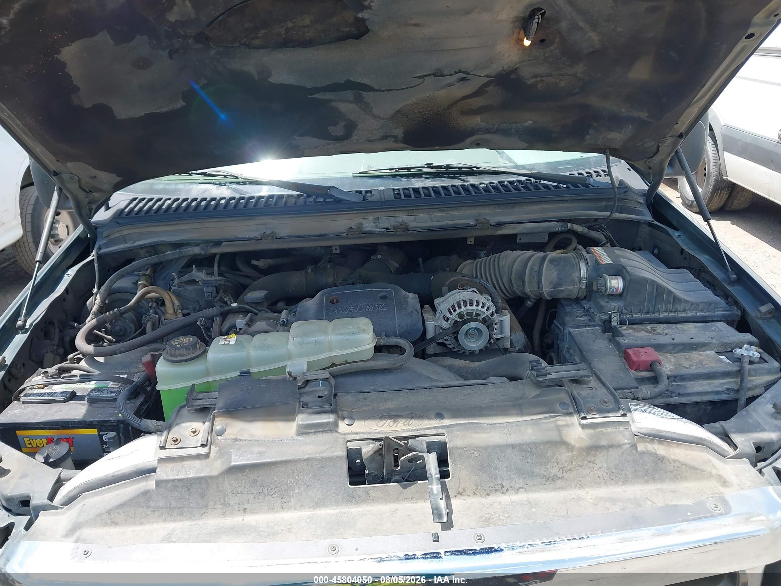 2001 Ford F-250 Lariat/xl/xlt Green vin: 1FTNW20F31ED56354