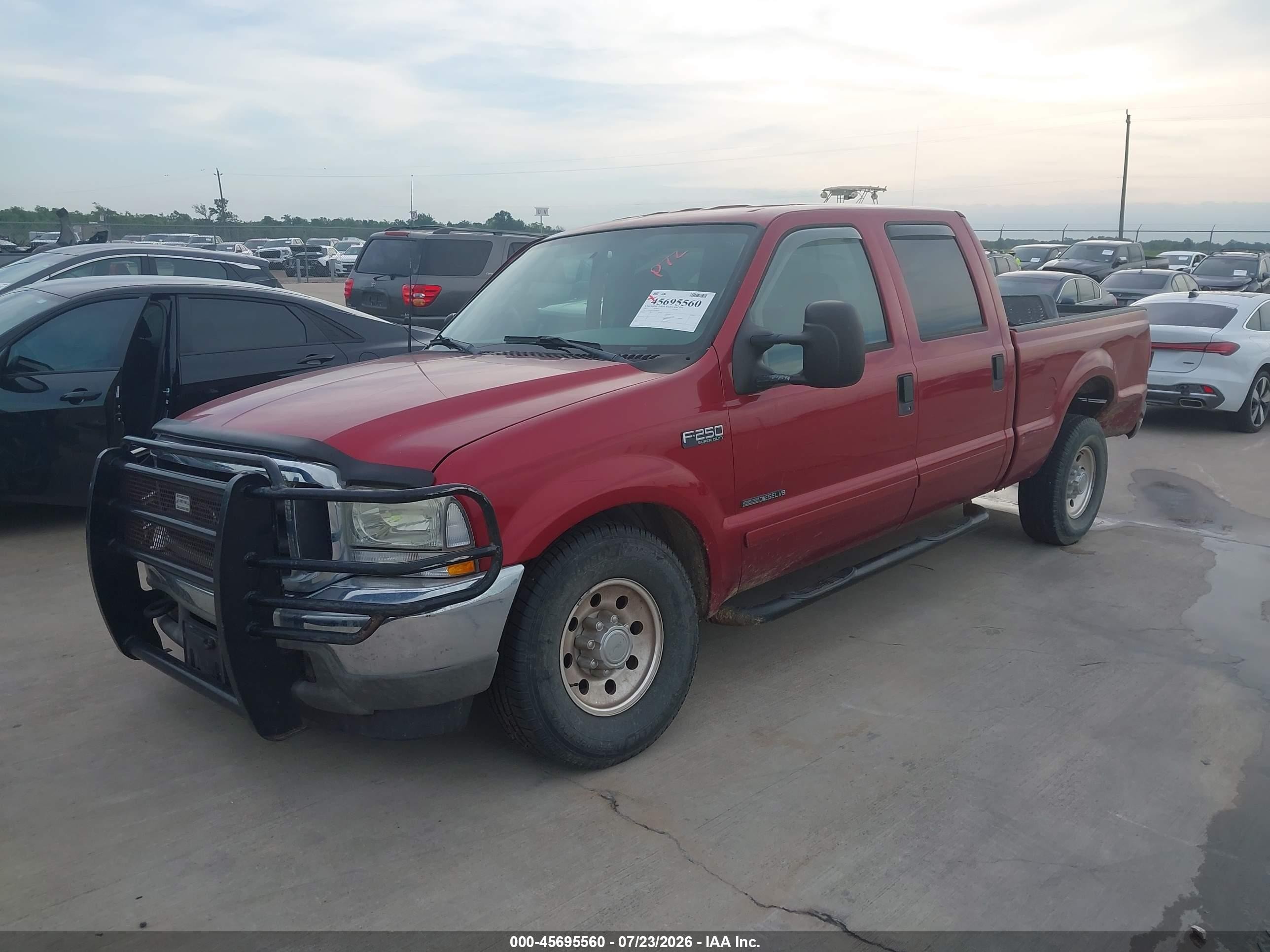 2003 Ford F-250 King Ranch/lariat/xl/xlt Красный vin: 1FTNW20F33EA08248