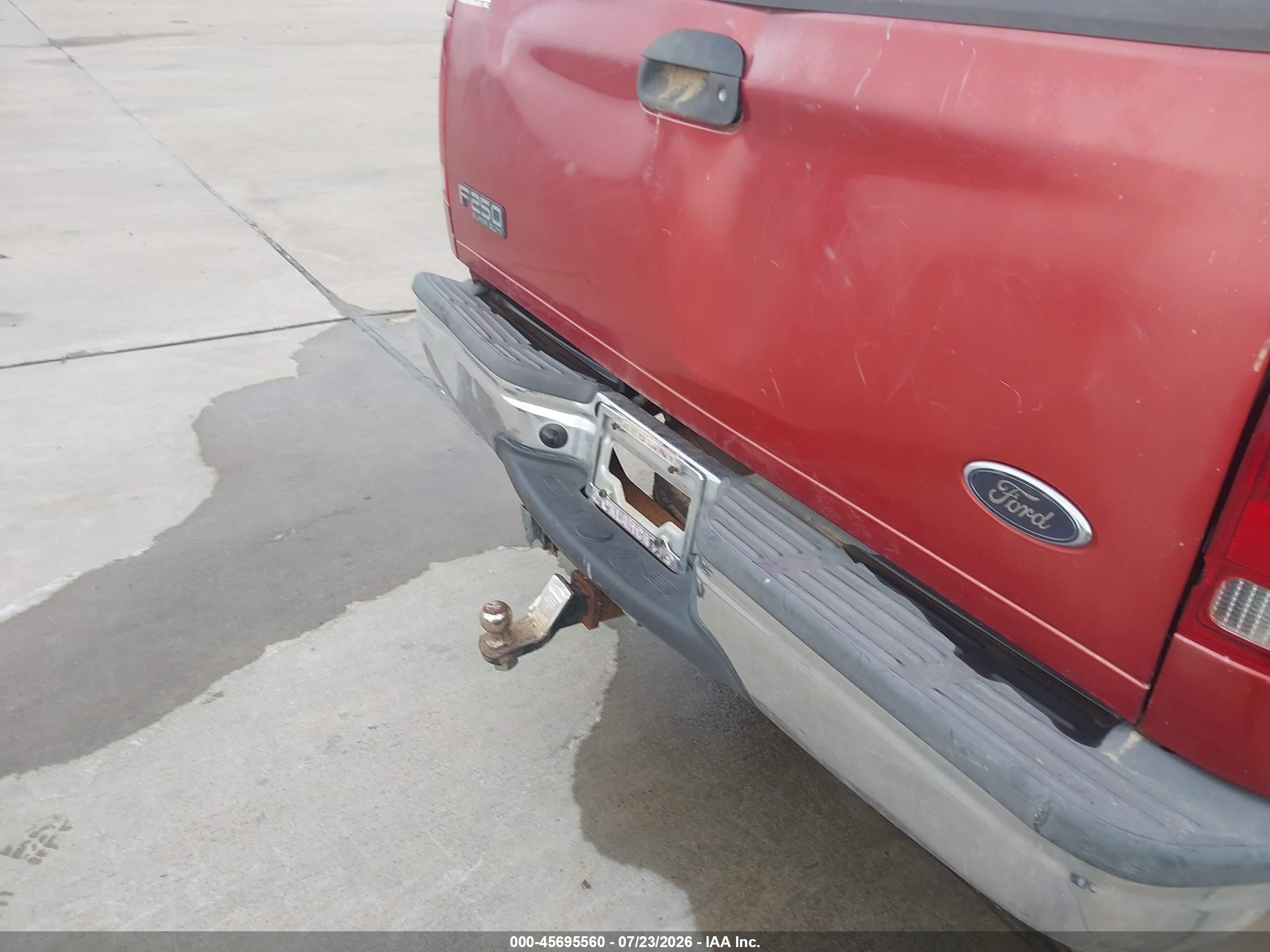 2003 Ford F-250 King Ranch/lariat/xl/xlt Красный vin: 1FTNW20F33EA08248