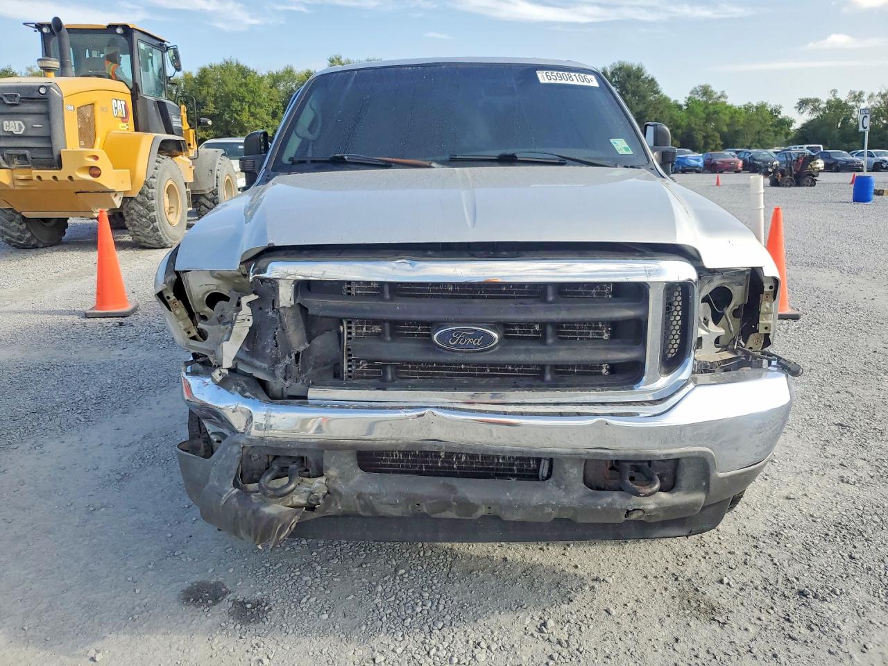 2001 Ford F250 Super Duty Silver vin: 1FTNW20F41EC88906