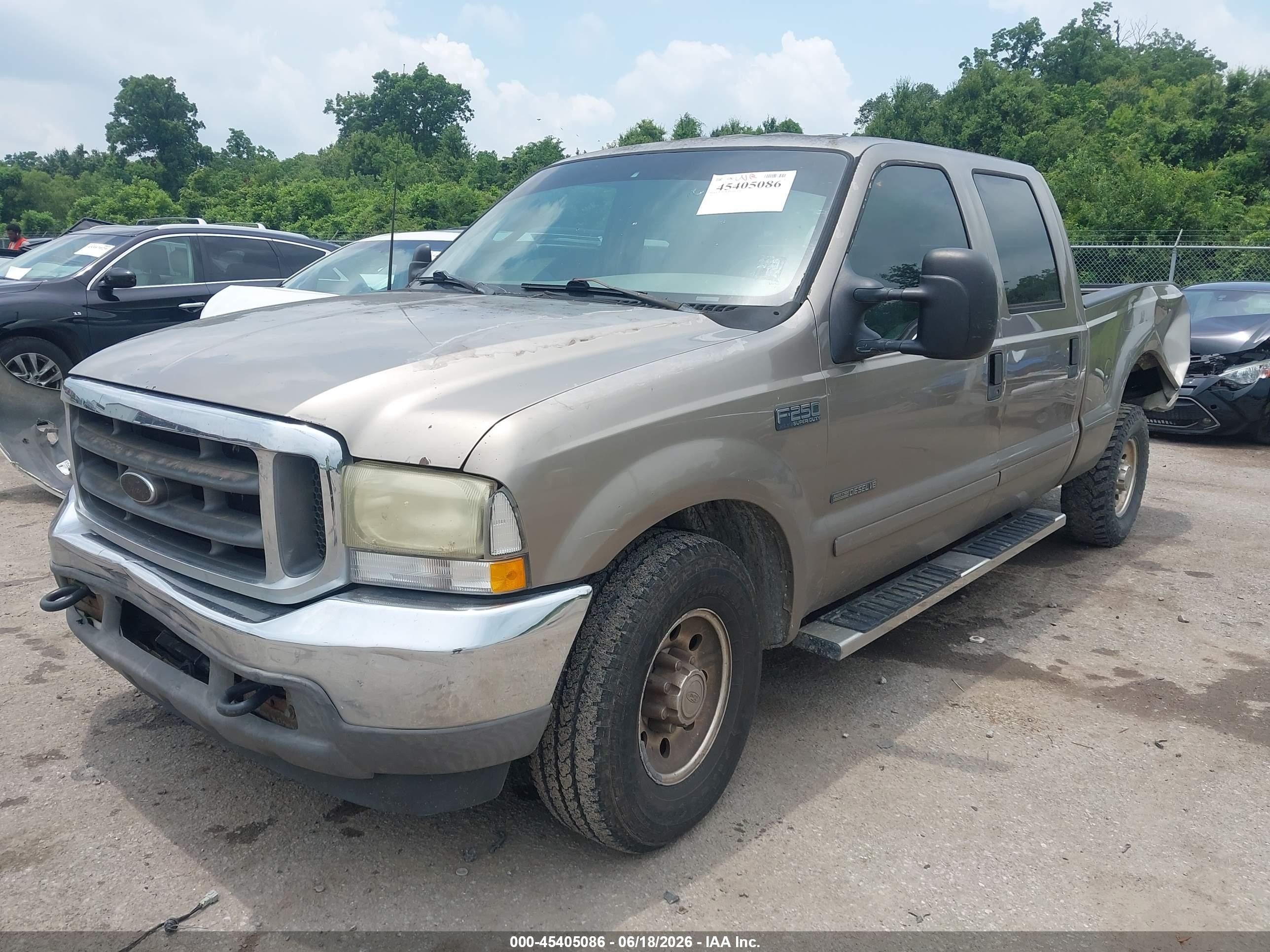 2003 Ford F-250 Lariat/xl/xlt Tan vin: 1FTNW20F43EA39735