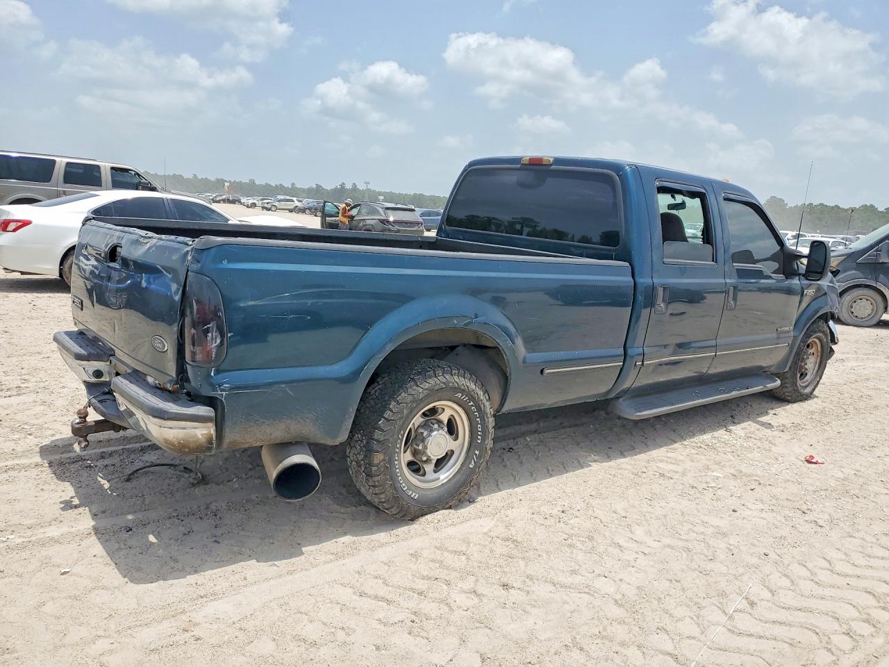 1999 Ford F250 Super Duty Blue vin: 1FTNW20F6XED24765