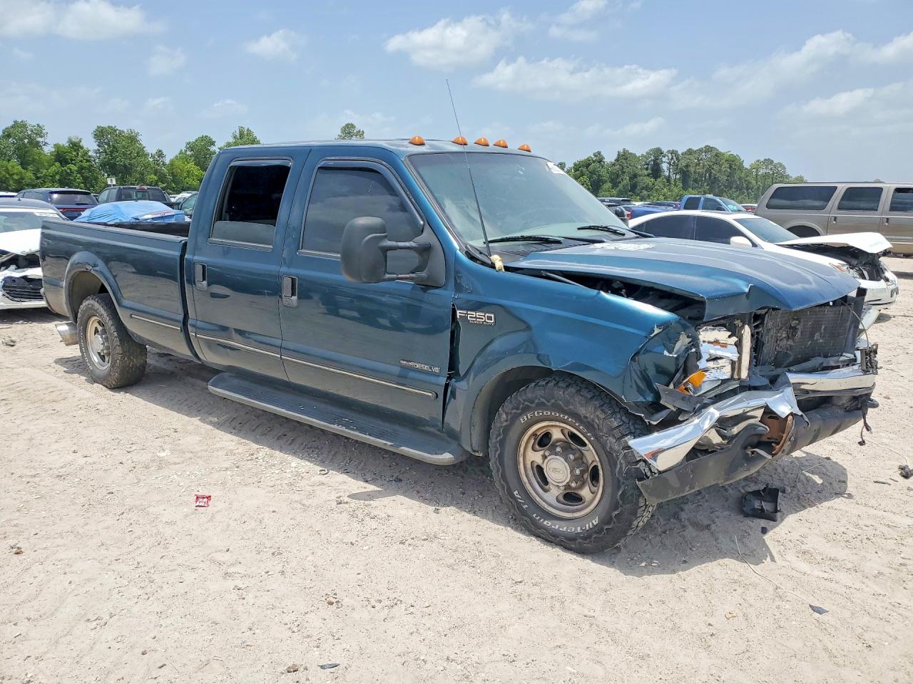 1999 Ford F250 Super Duty Blue vin: 1FTNW20F6XED24765