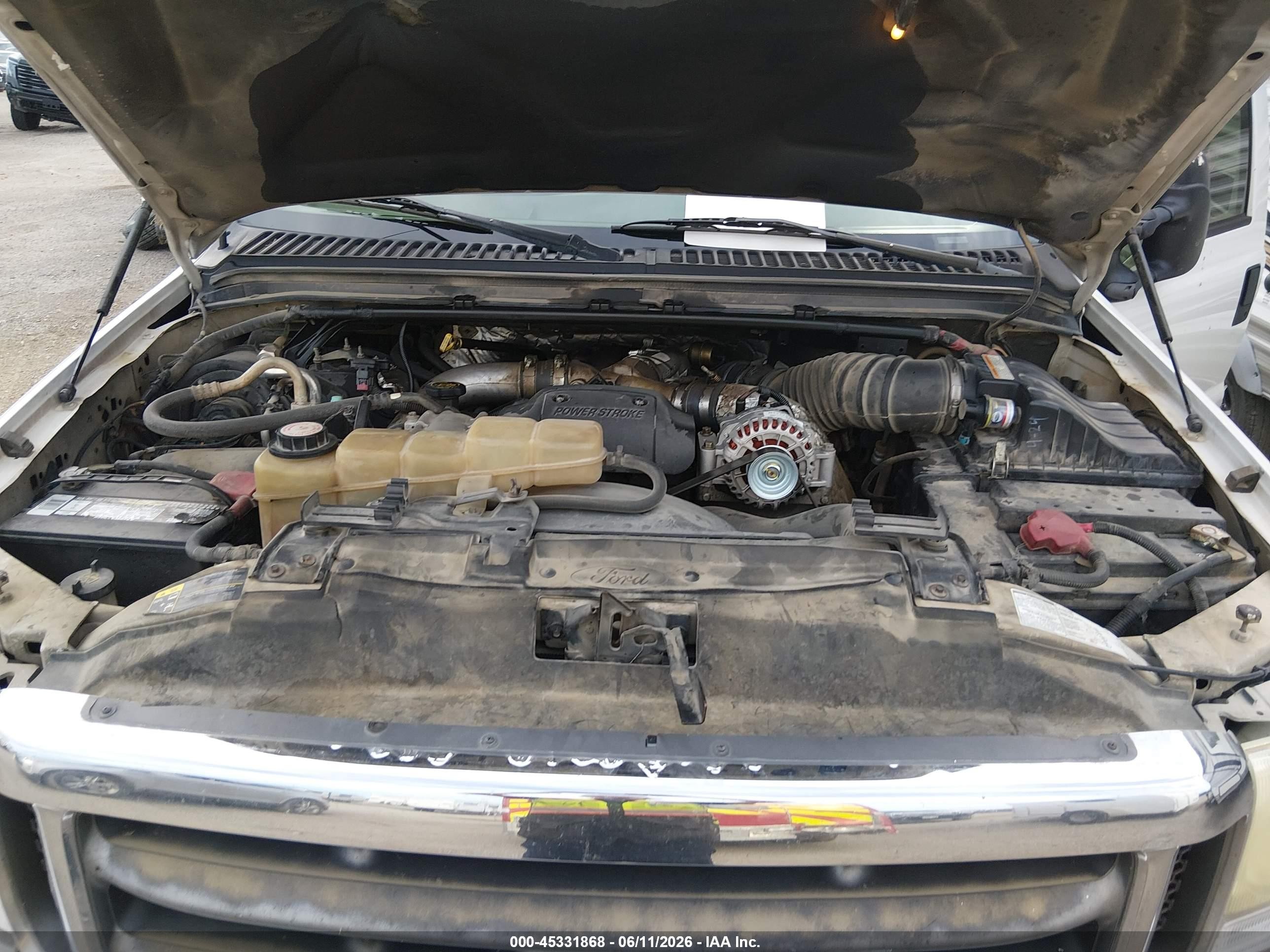 2002 Ford F-250 Lariat/xl/xlt White vin: 1FTNW20F82EB06724