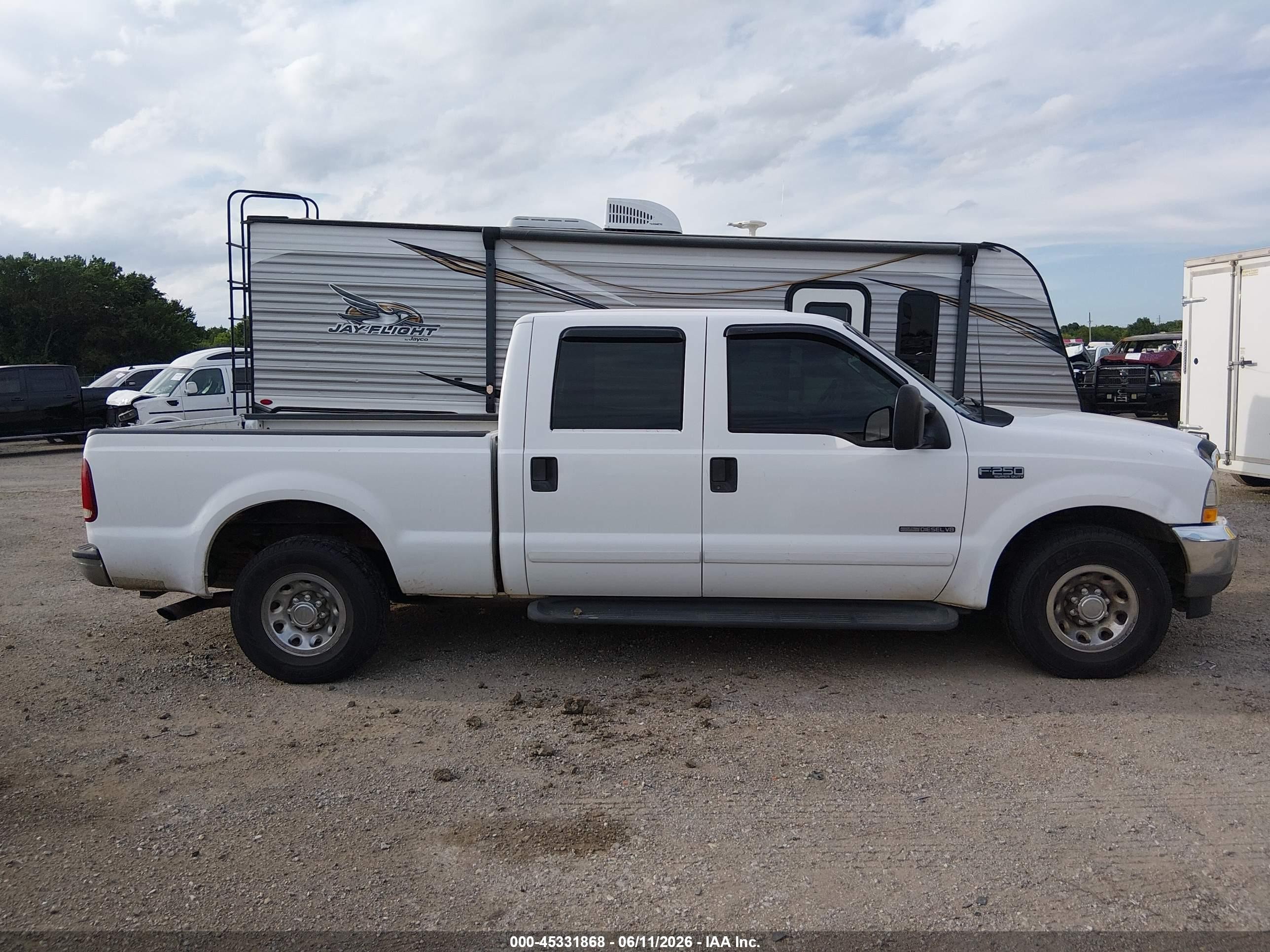 2002 Ford F-250 Lariat/xl/xlt White vin: 1FTNW20F82EB06724