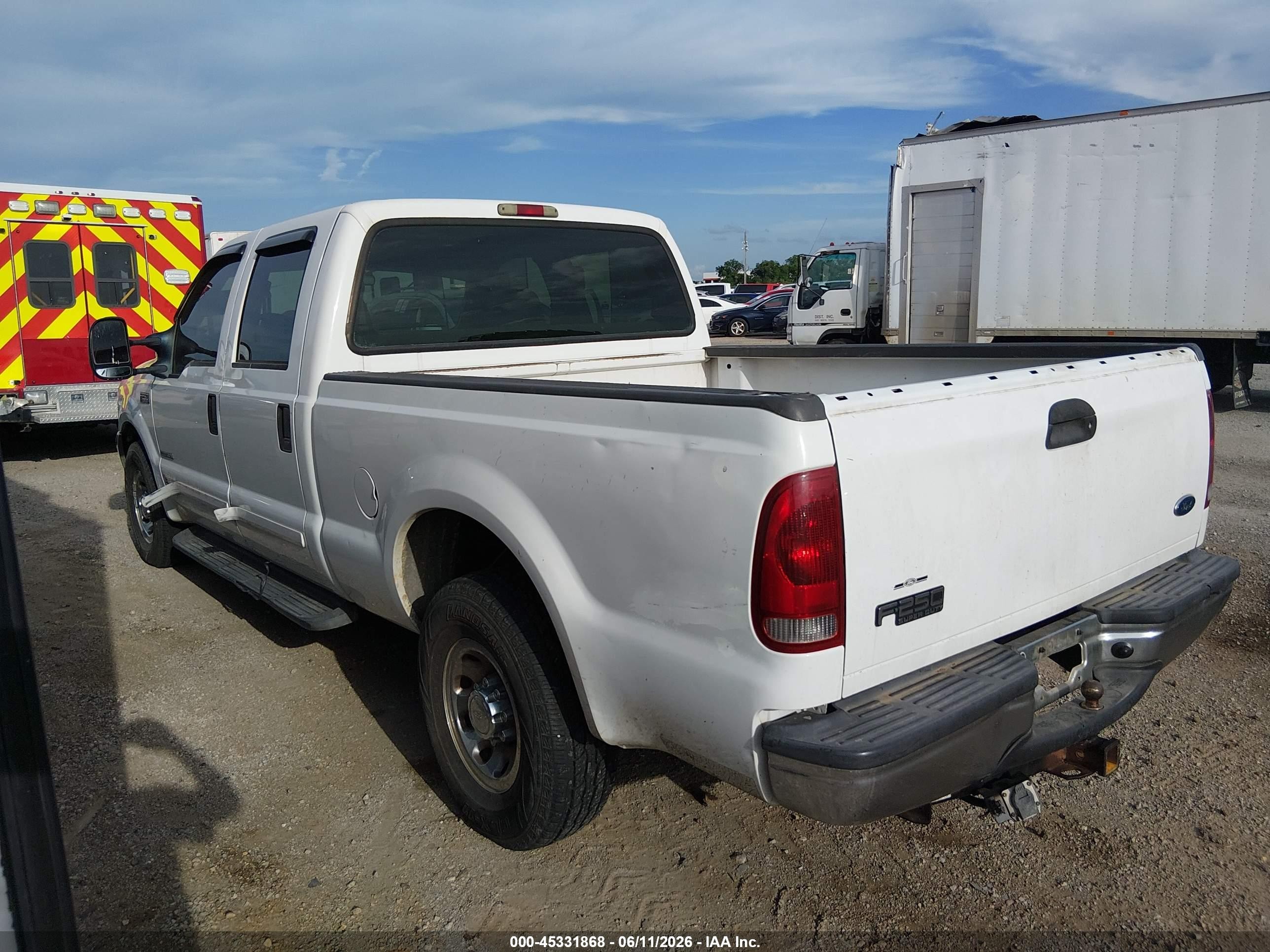 2002 Ford F-250 Lariat/xl/xlt White vin: 1FTNW20F82EB06724
