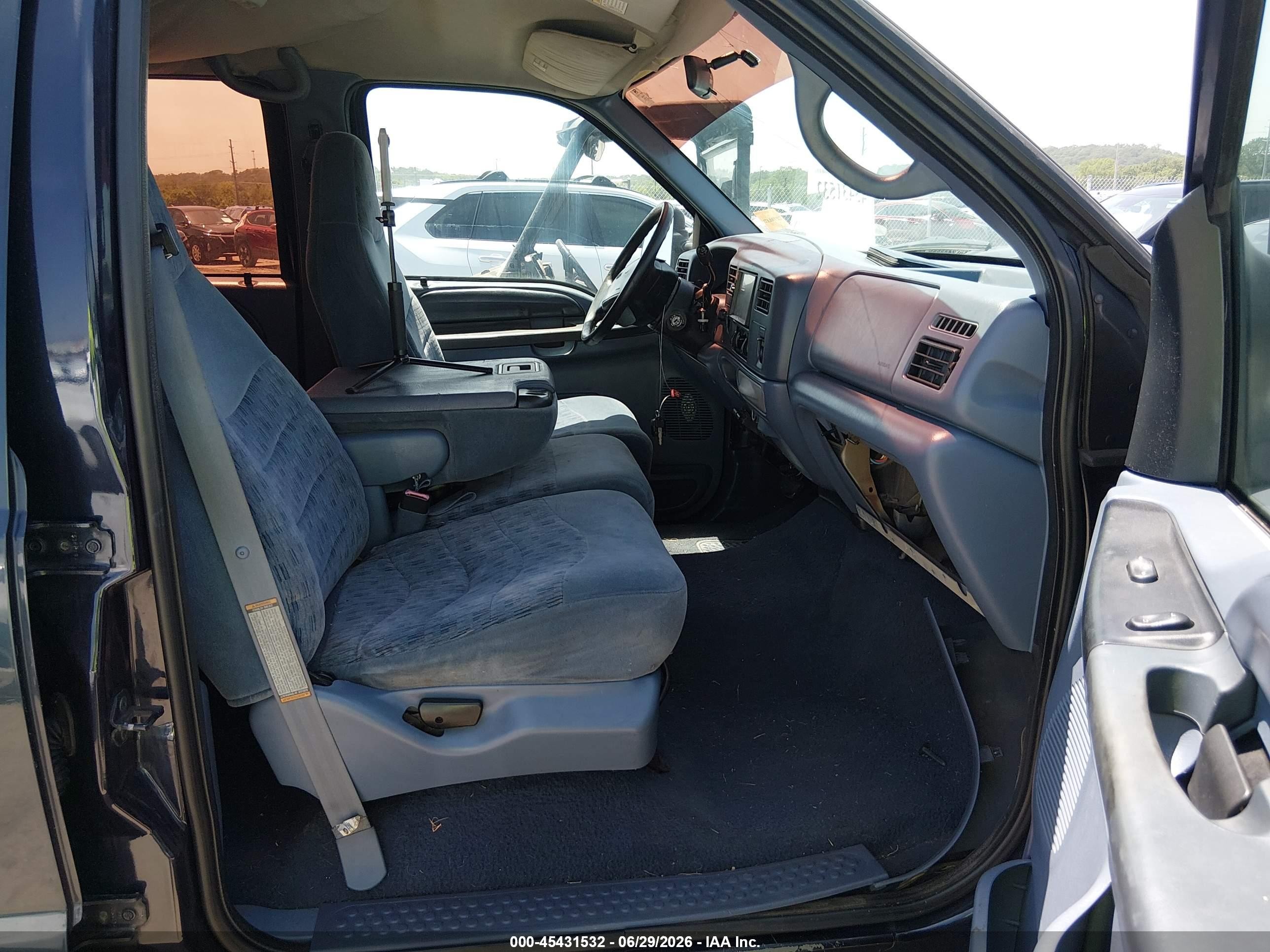 1999 Ford F-250 Lariat/xl/xlt Blue vin: 1FTNW20F8XEE99213