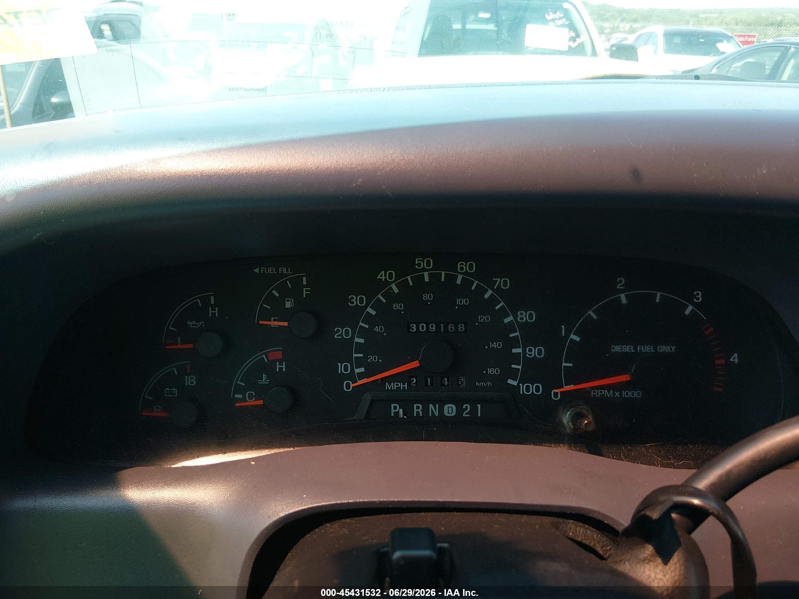 1999 Ford F-250 Lariat/xl/xlt Blue vin: 1FTNW20F8XEE99213