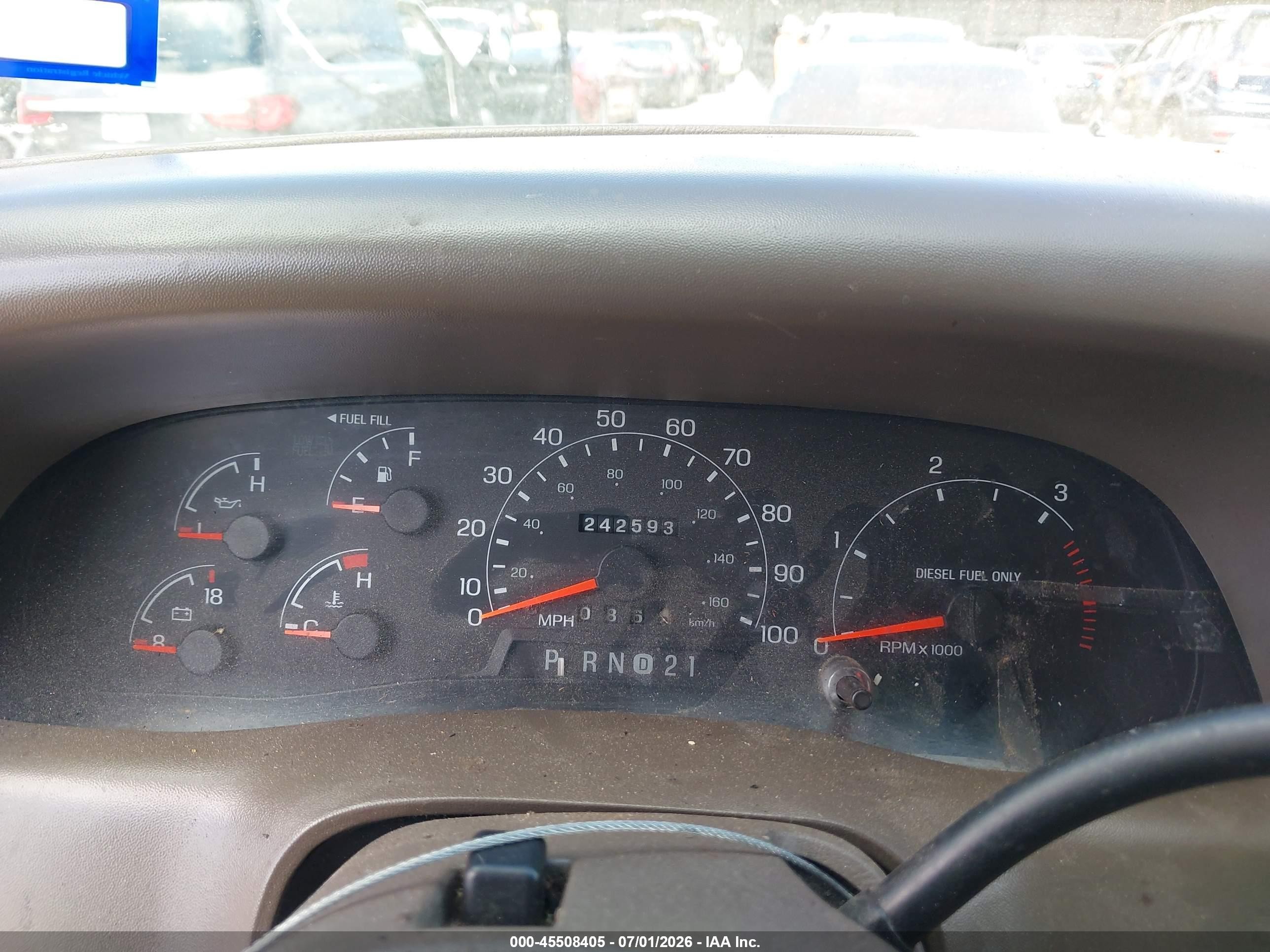 2001 Ford F-250 Lariat/xl/xlt Dark Blue vin: 1FTNW20F91EC50278