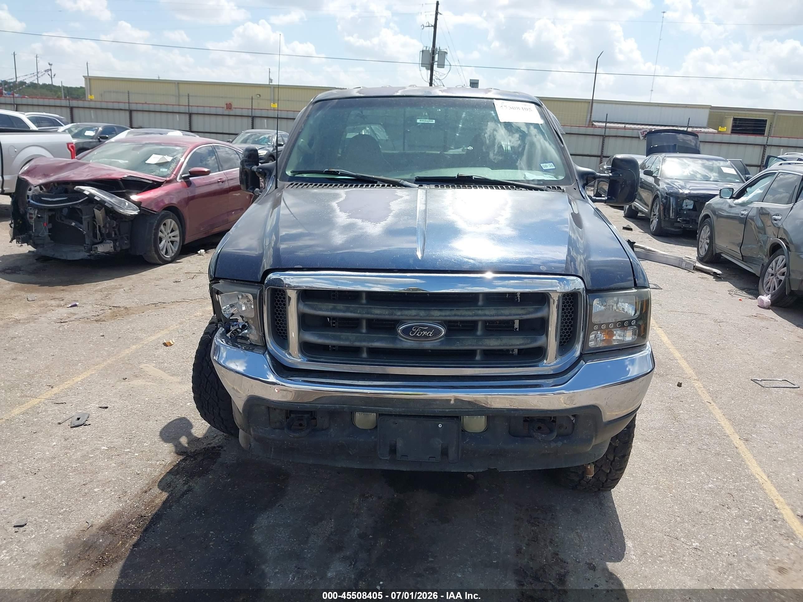 2001 Ford F-250 Lariat/xl/xlt Dark Blue vin: 1FTNW20F91EC50278